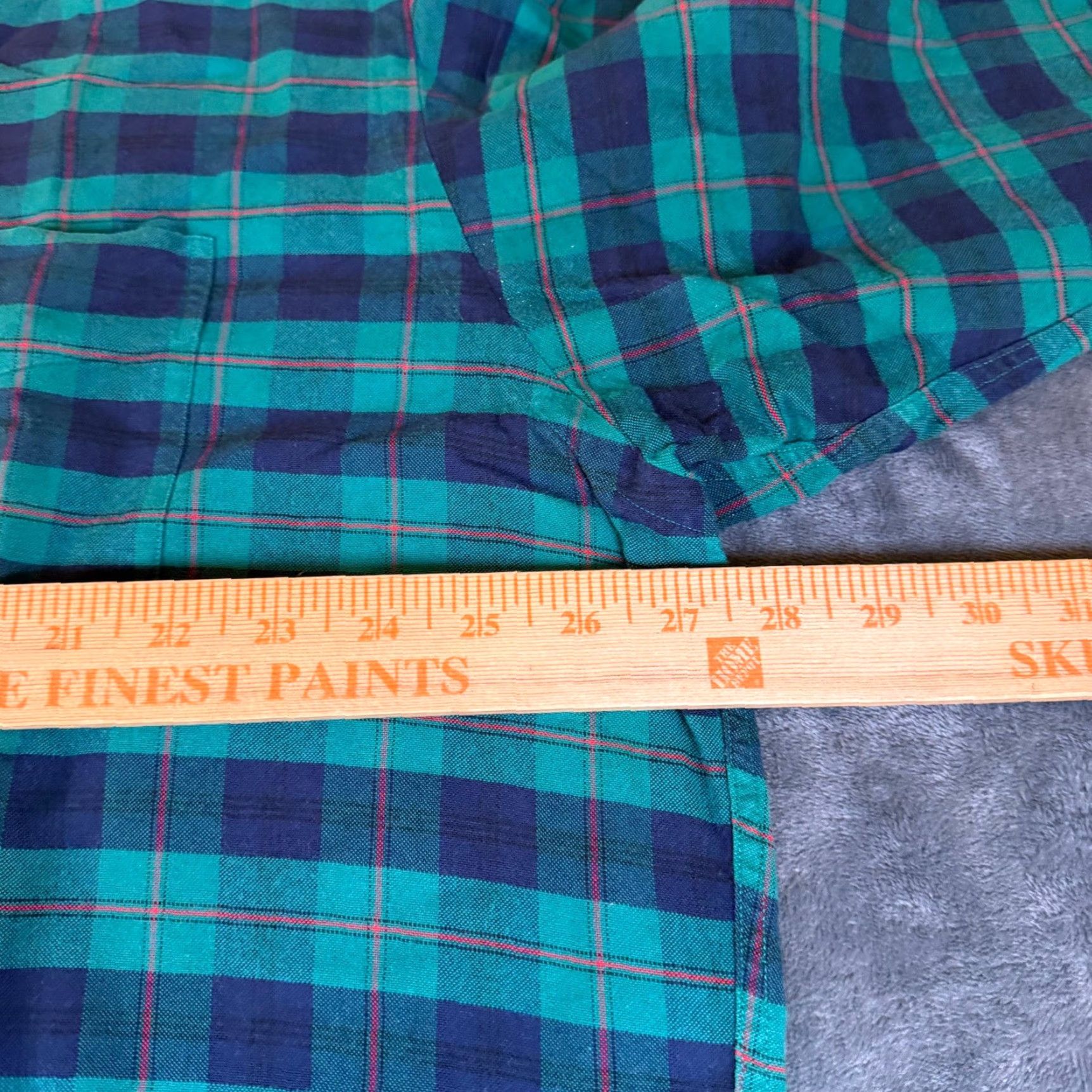 Ralph Lauren VINTAGE Lauren Ralph Lauren Plaid Shirt Men XL Long Sleeve Button-Up Green Navy Shirt Button-Down Col Size US XL / EU 56 / 4 - 6 Thumbnail