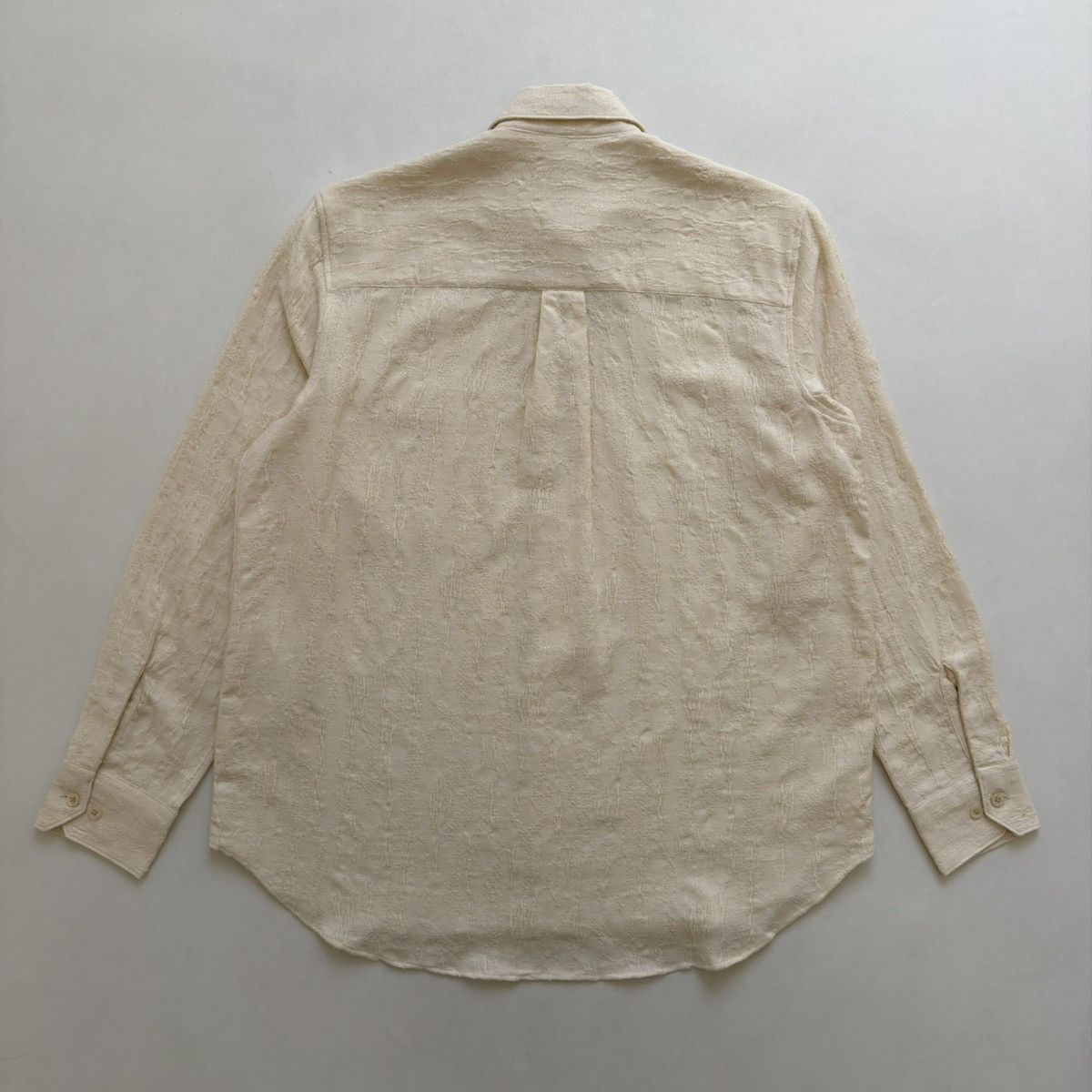 Sunflower ‘Ace’ Textured Cream Cotton Boxy Fit Shirt Size US M / EU 48-50 / 2 - 13 Thumbnail