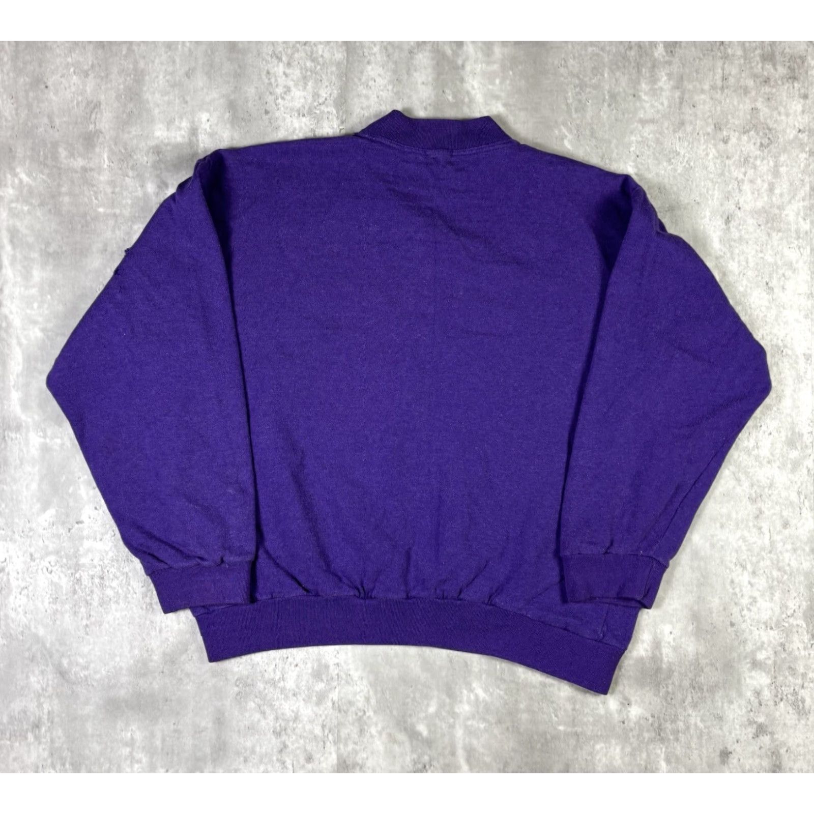 Spell VINTAGE Barcelona Sweatshirt Embroidered Spell Out Crewneck Purple size S Mens 80s All Seasons Cotton Fleece Pullover Distressed Size US S / EU 44-46 / 1 - 2 Thumbnail