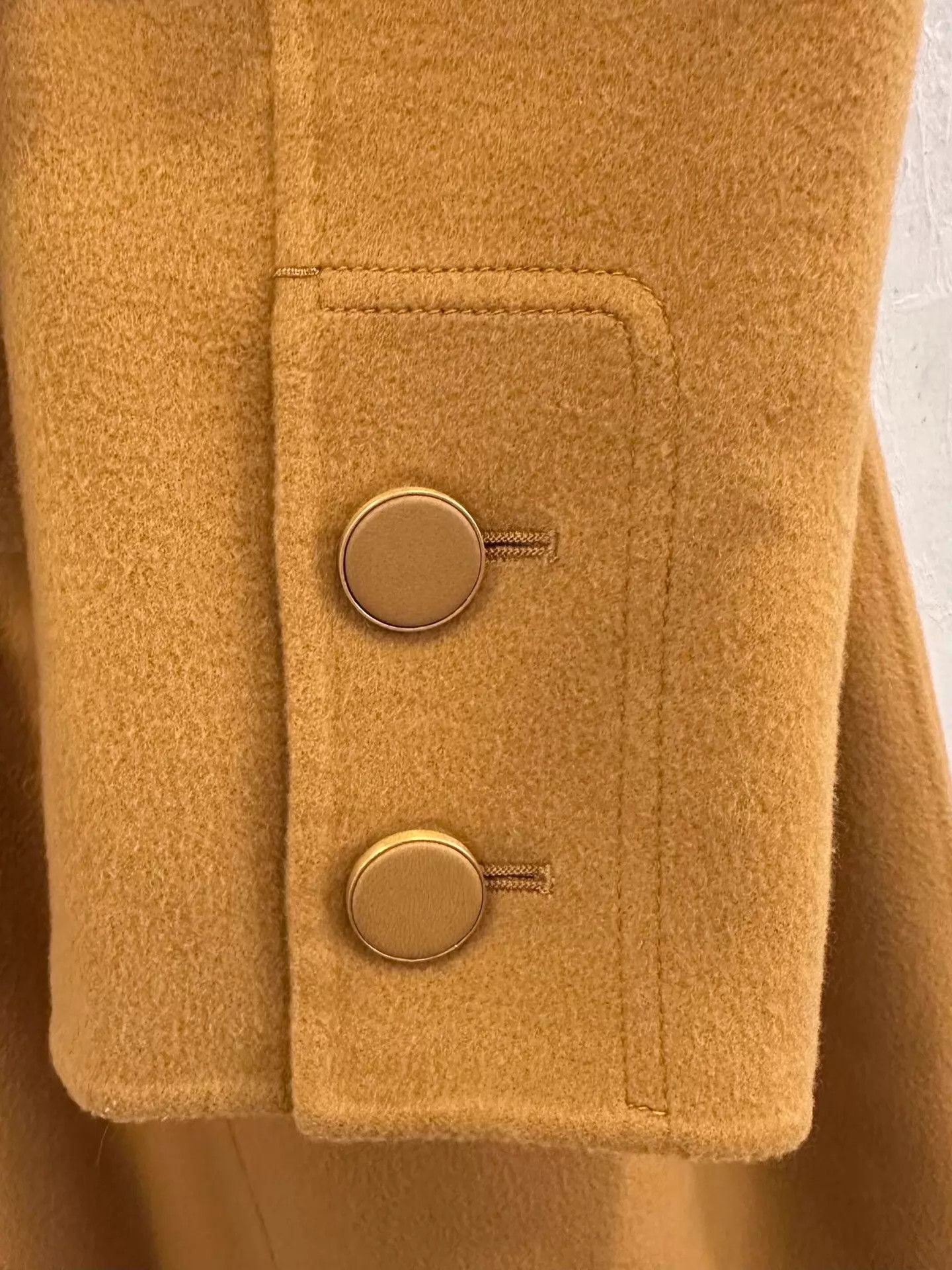 Loro Piana Loro Piana women's mustard yellow cashmere belted coat size 38 new Size XS / US 0-2 / IT 36-38 - 5 Thumbnail