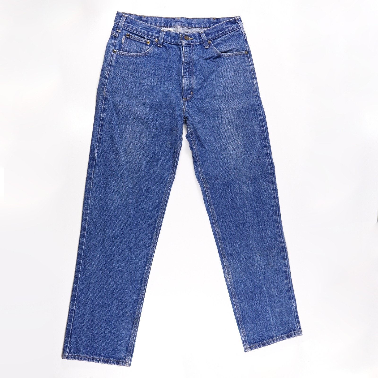 Carhartt Carhartt Cotton Denim Jeans Straight Wide Leg Pants W36xL34 Size US 36 / EU 52 - 1 Thumbnail