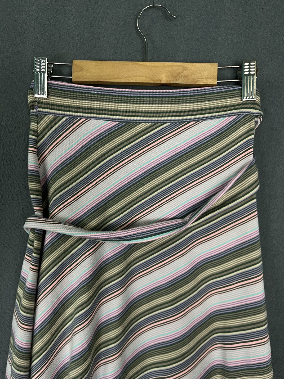 Vintage Morgan de Toi Stripes Wrap Up Skirts Size 30" / US 8 / IT 44 - 4 Thumbnail