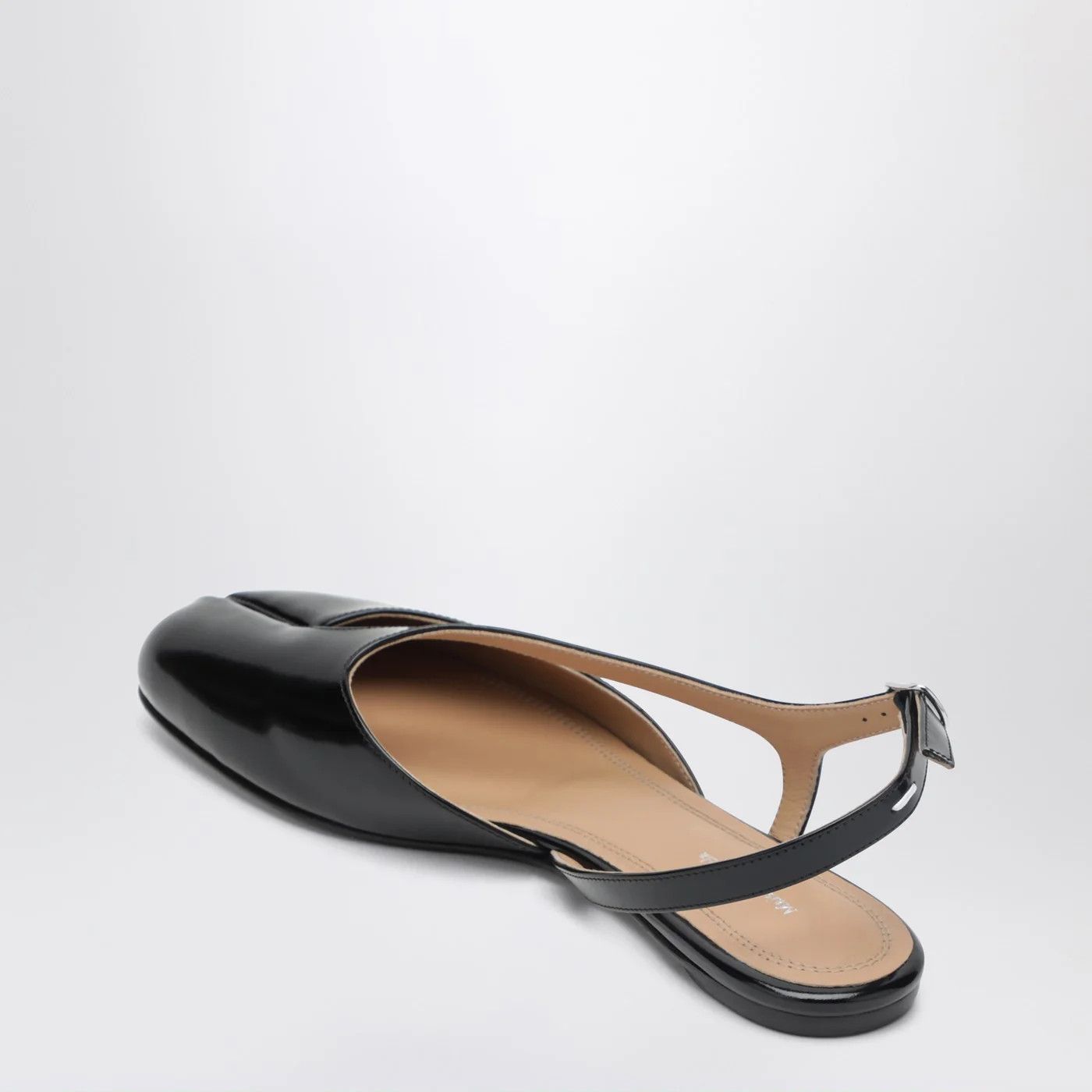 Maison Margiela o1d2blof0426 Leather Tabi Slingback Sandals in Black Size US 11 / IT 41 - 4 Thumbnail