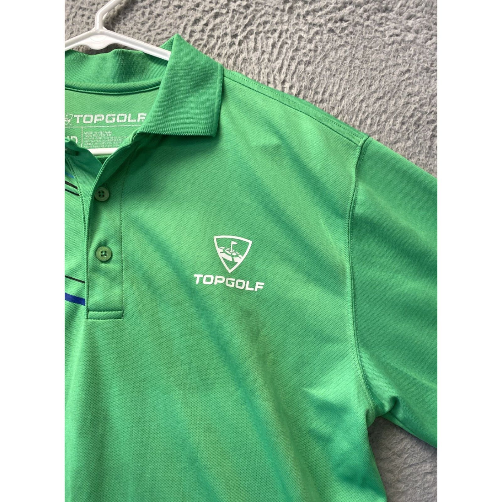 Vintage Top Golf Men's Large Green Short Sleeve Polo Shirt 55-64 Size US L / EU 52-54 / 3 - 3 Thumbnail