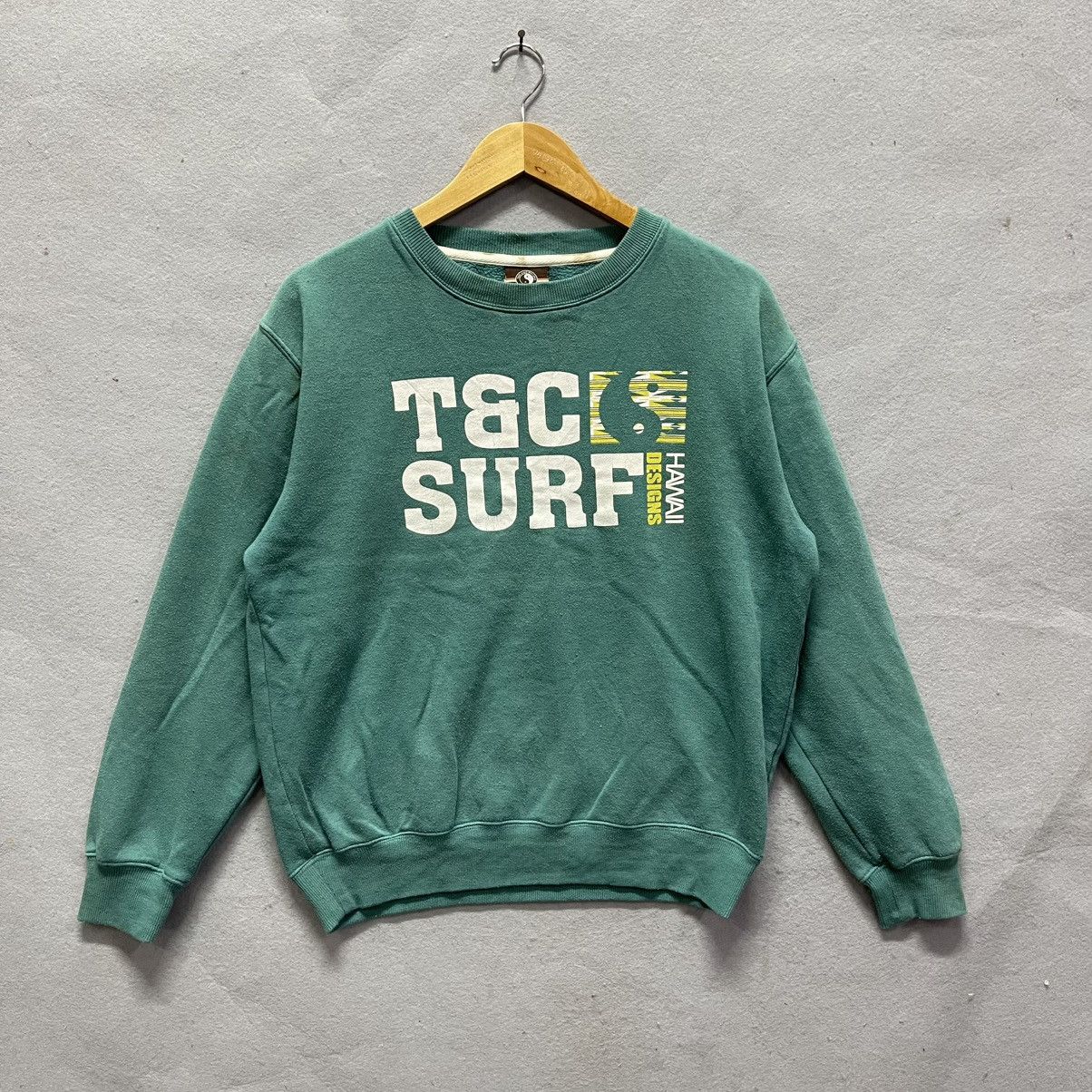 Vintage Vintage T&C Surf Designs Hawaii Logo Sweatshirt – Green (M) Size US M / EU 48-50 / 2 - 3 Thumbnail