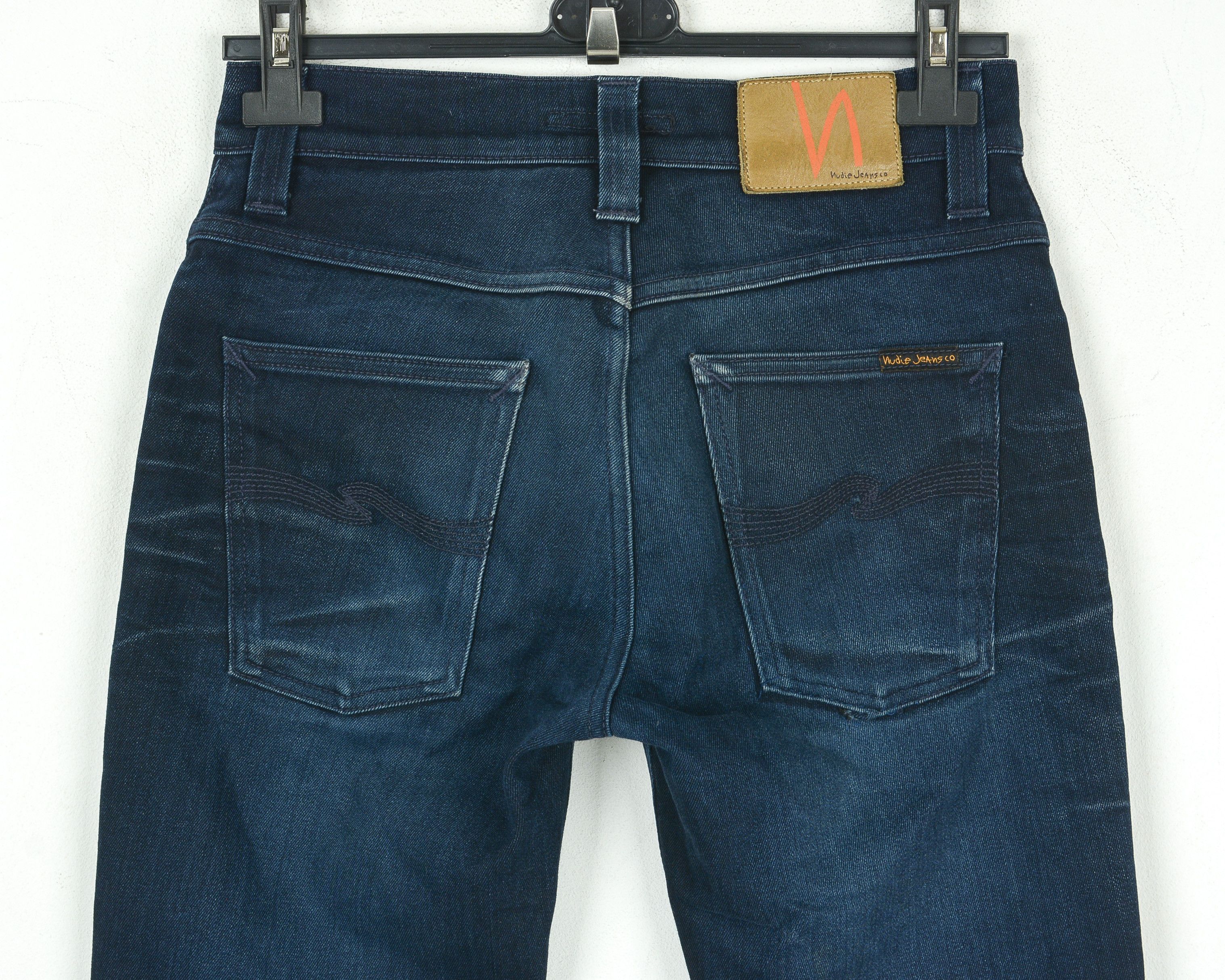 Nudie Jeans Grim Tim Dark Shine Men W29 L32 Slim Straight Pants Trousers Size US 29 - 5 Thumbnail