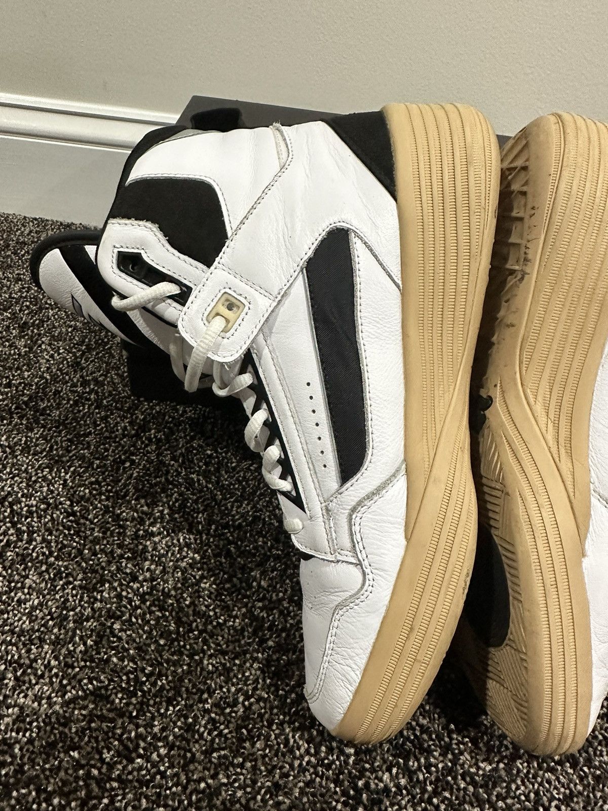 NBA Puma x Rhude x Kuzma Mid White/Black Clyde all-Pro Sneaker Size US 10 / EU 43 - 9 Thumbnail