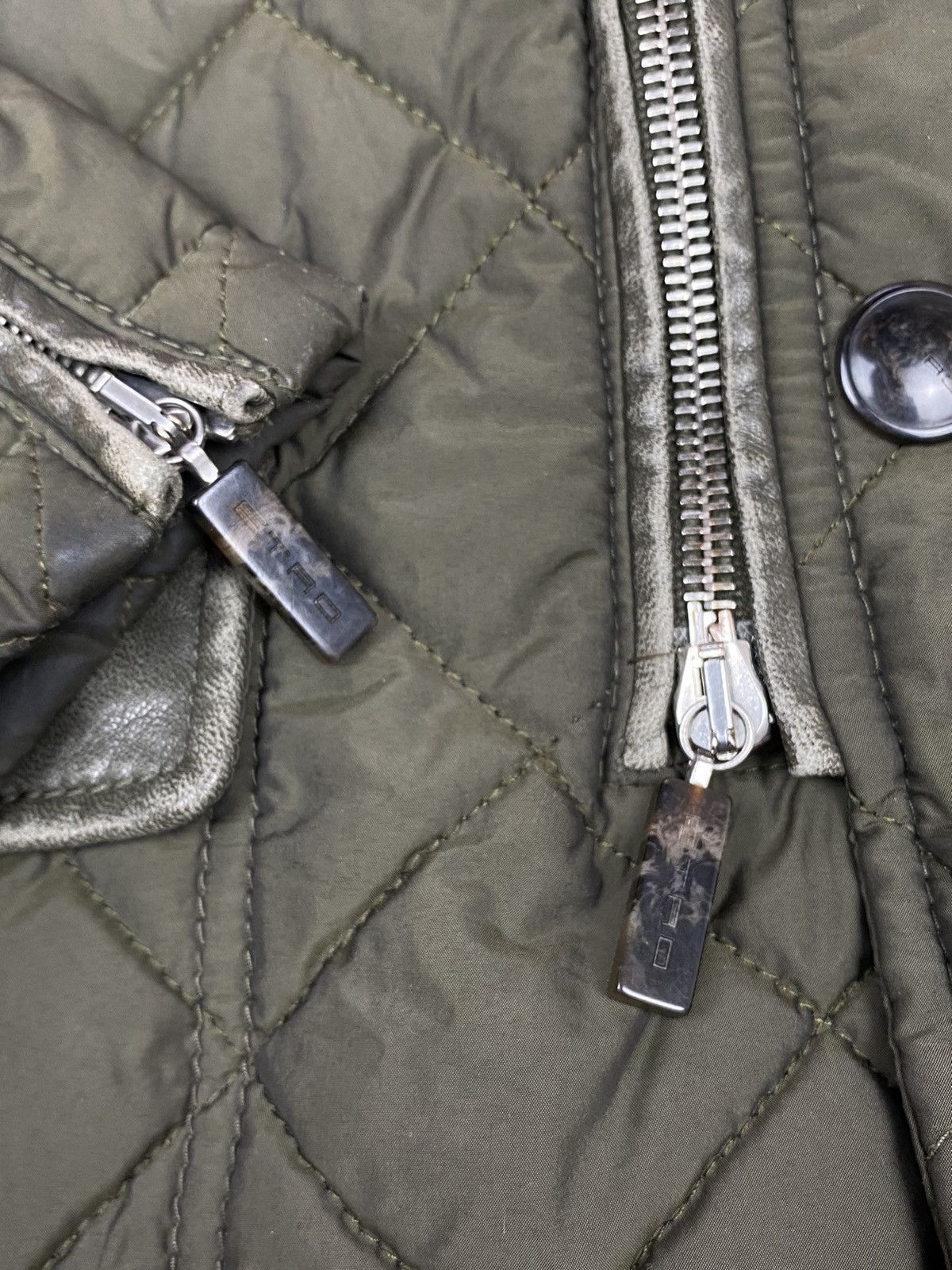 Designer × Etro ETRO Milano Coat Jacket Bomber silk leather M hunt Size US M / EU 48-50 / 2 - 3 Thumbnail