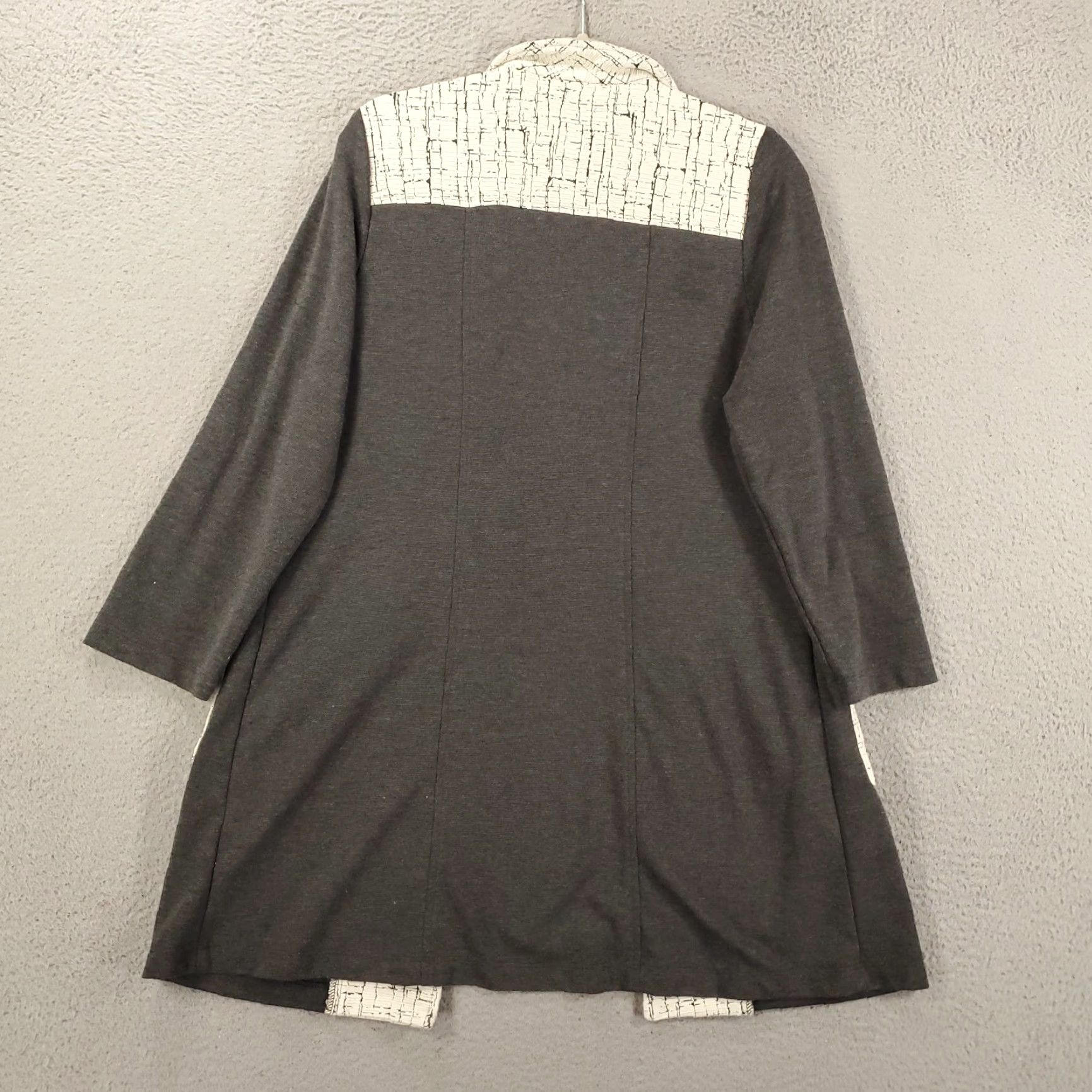 Vintage VINTAGE IC by Connie K Cardigan Womens Large Gray Open Front Duster Cardigan Sweater Size L / US 10 / IT 46 - 7 Thumbnail