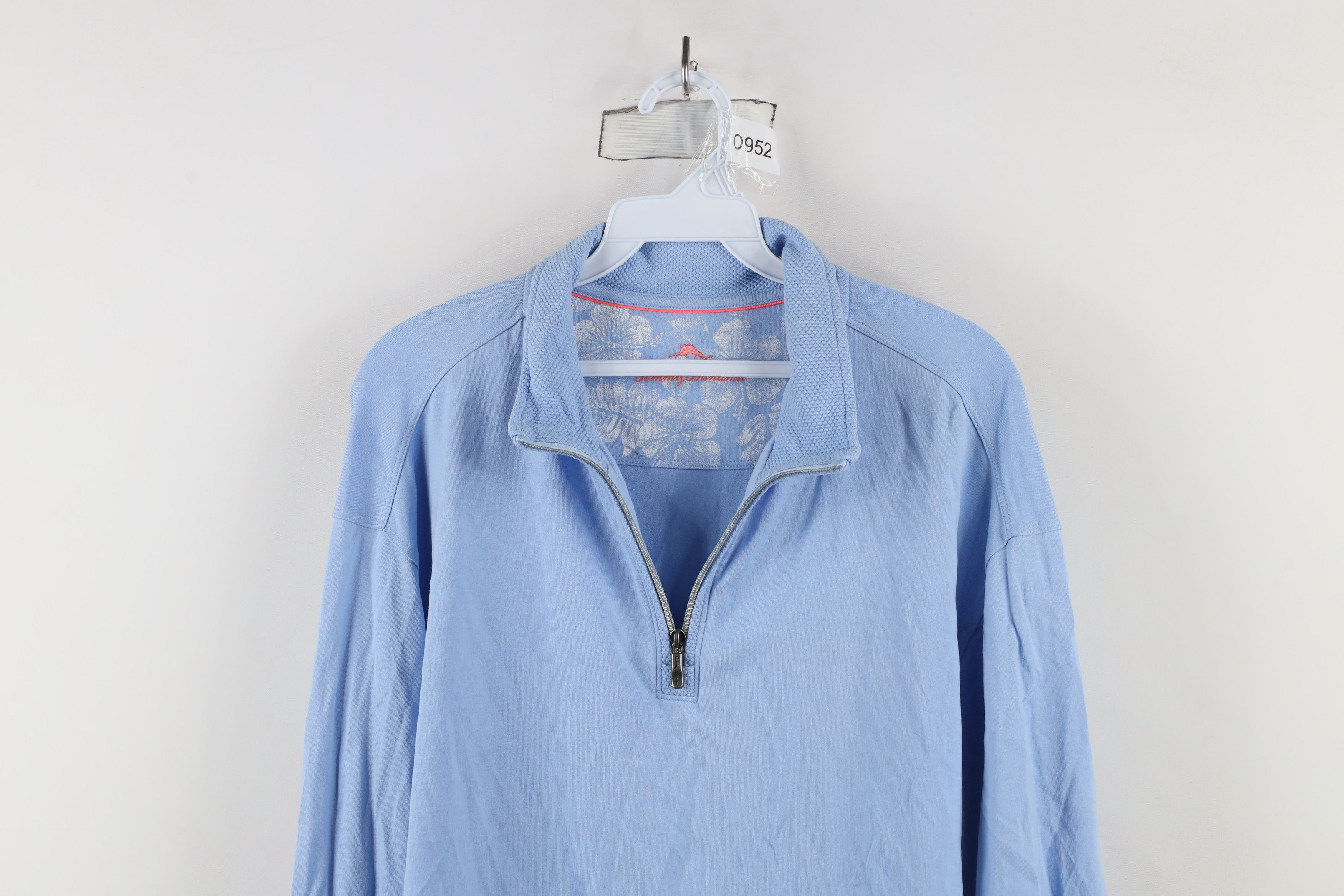 Tommy Bahama × Vintage Tommy Bahama Cotton Lightweight Half Zip Pullover Jacket Size US XL / EU 56 / 4 - 2 Thumbnail