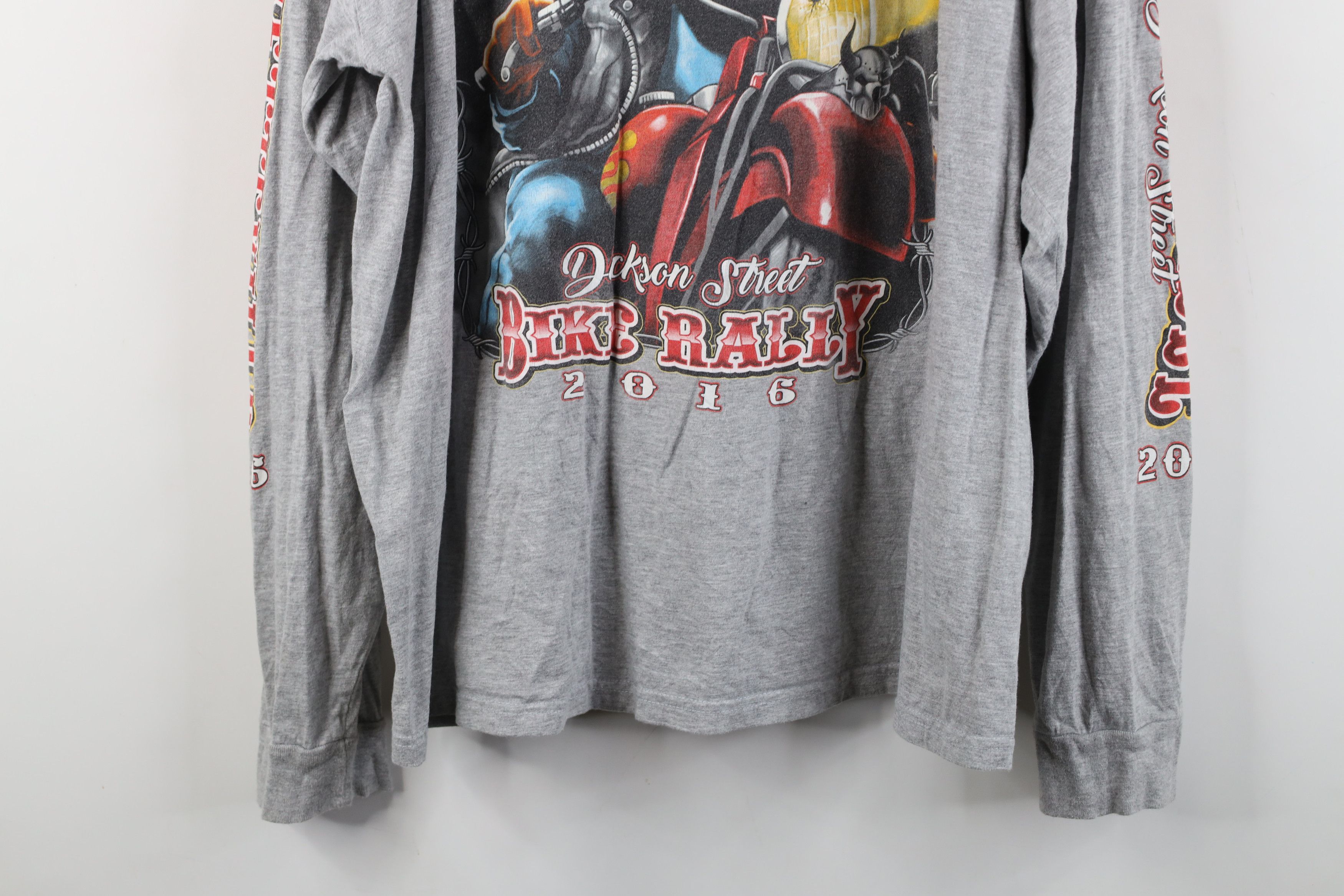 Vintage Vintage Y2K Fayetteville Bike Rally Long Sleeve T-Shirt Size US XL / EU 56 / 4 - 14 Thumbnail