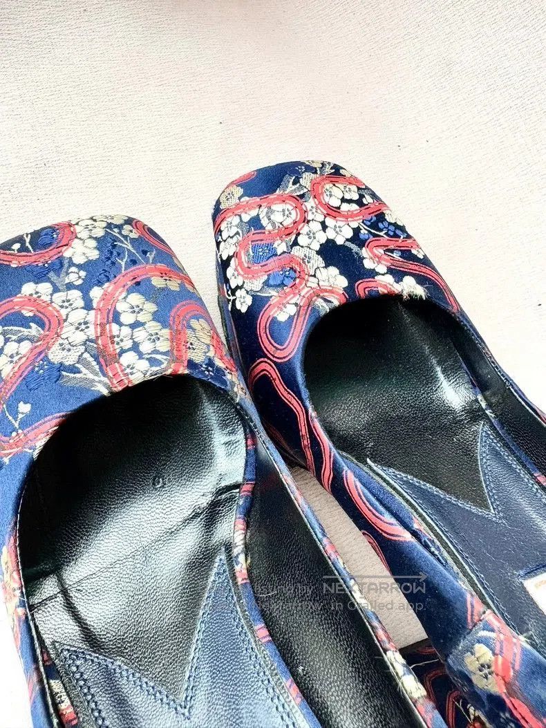 Vivienne Westwood Vivienne Westwood Blue Silk Floral Heels. Size US 8.5 / EU 41-42 - 4 Thumbnail