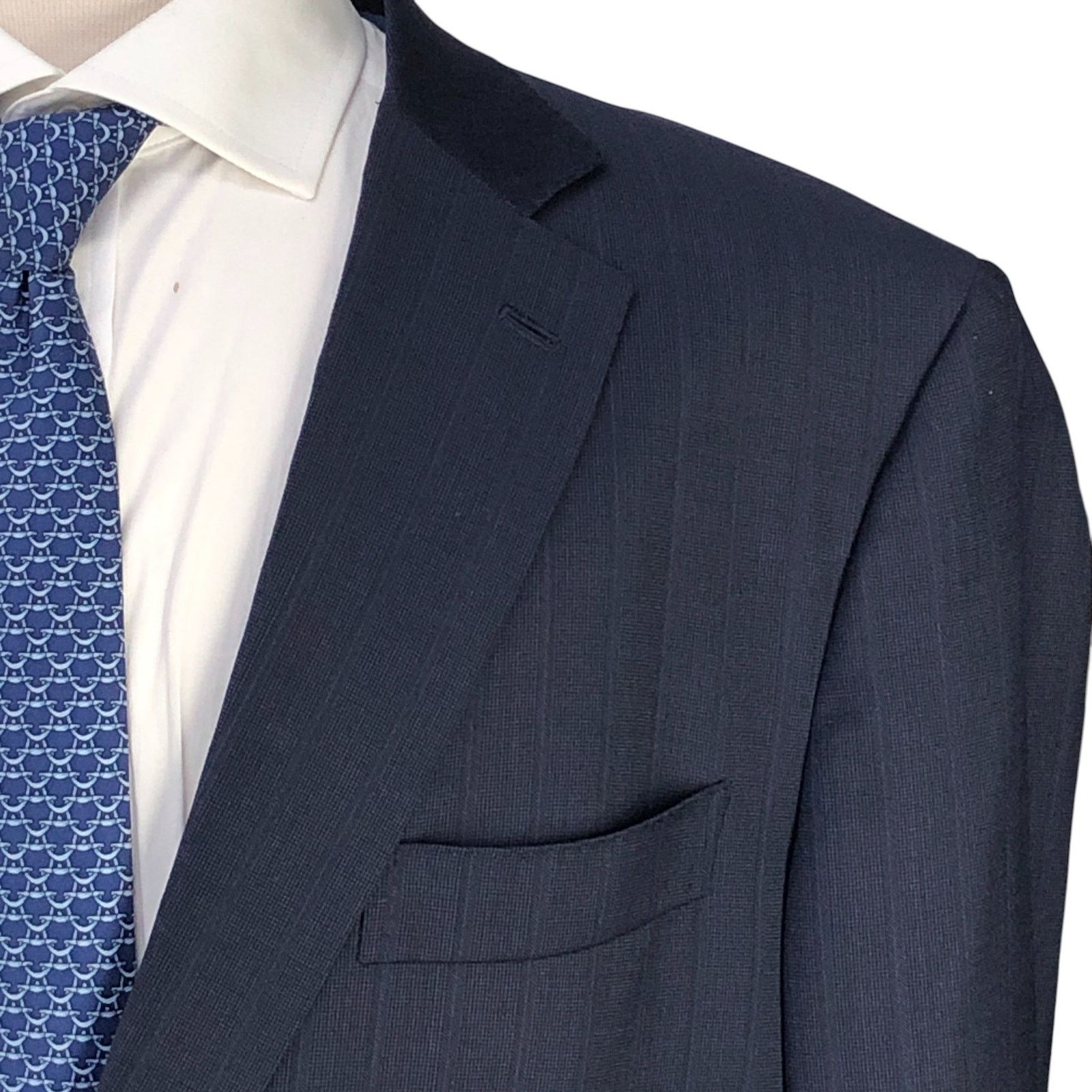 Isaia ISAIA Size 46L Sport Coat Blazer Base S Timeless 140s Blue Size 46L - 5 Thumbnail