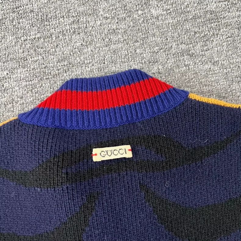 Gucci Gucci Tiger Knitted Baseball Jacket 2504-Nextarrow Size US S / EU 44-46 / 1 - 7 Thumbnail
