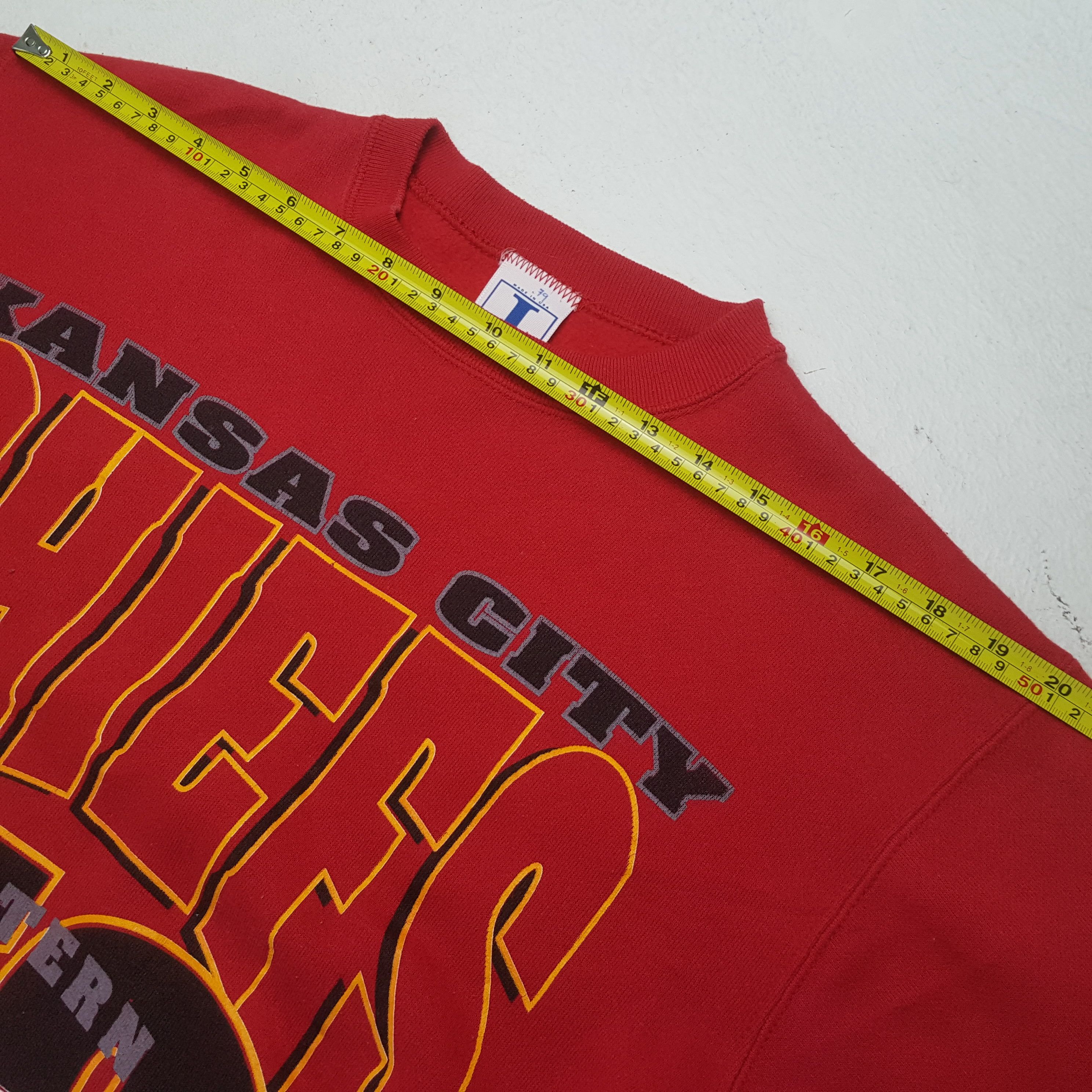 NFL Kansas City Chiefs Football Team Vintage Sweatshirt 34 Size US M / EU 48-50 / 2 - 6 Thumbnail