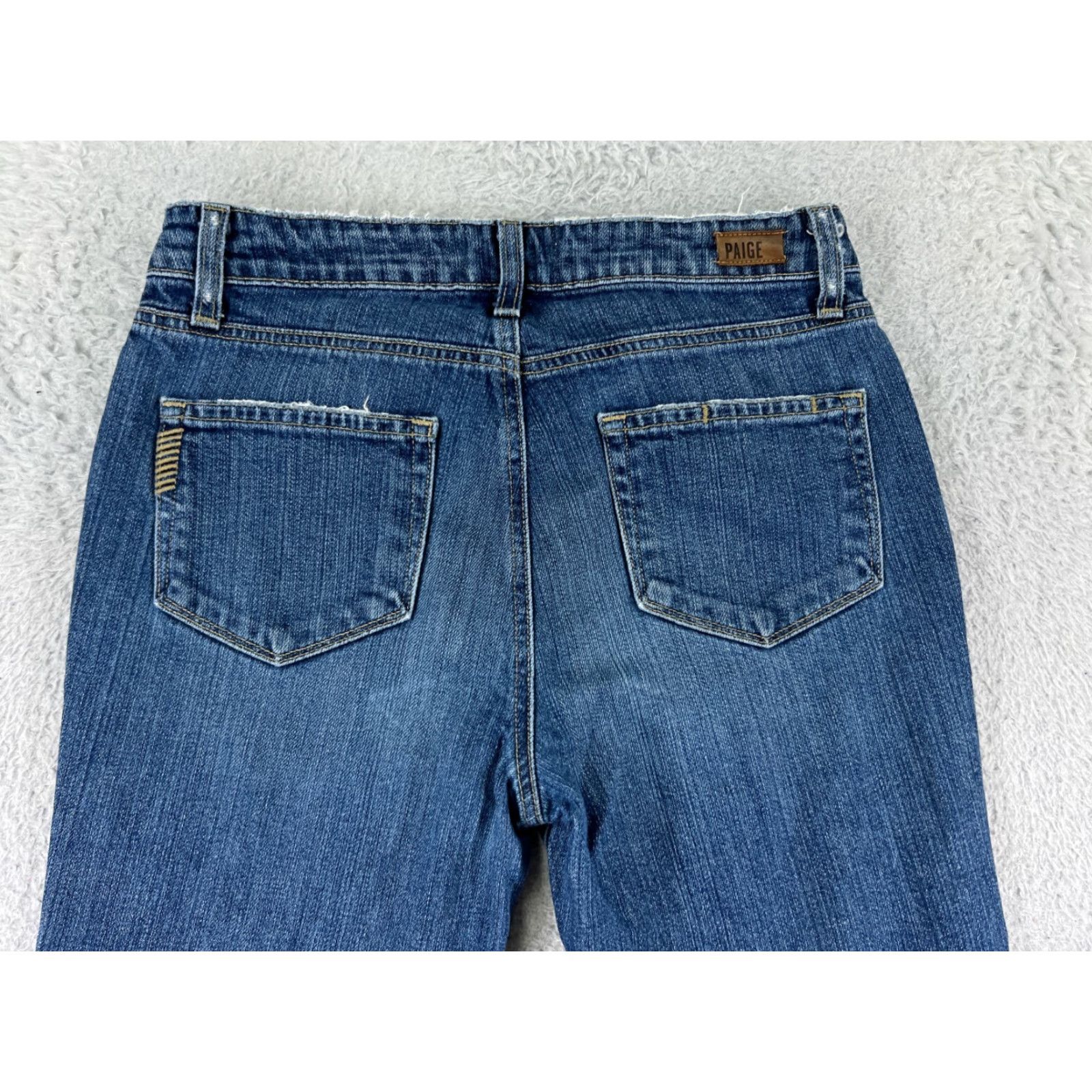 Paige Paige Jeans Womens 26 Blue Denim Anthropologie Julia Straight Leg Cotton Size 26" / US 2 / IT 38 - 3 Thumbnail