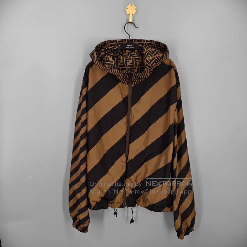 Fendi Fendi Printed Old Logo Reversible Windbreaker Size US M / EU 48-50 / 2 - 3 Thumbnail