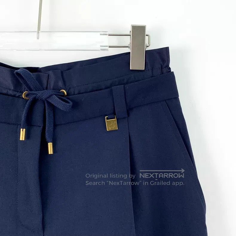 Louis Vuitton Louis Vuitton 23 navy wool drawstring casual straight leg Size US 38 / EU 54 - 3 Thumbnail