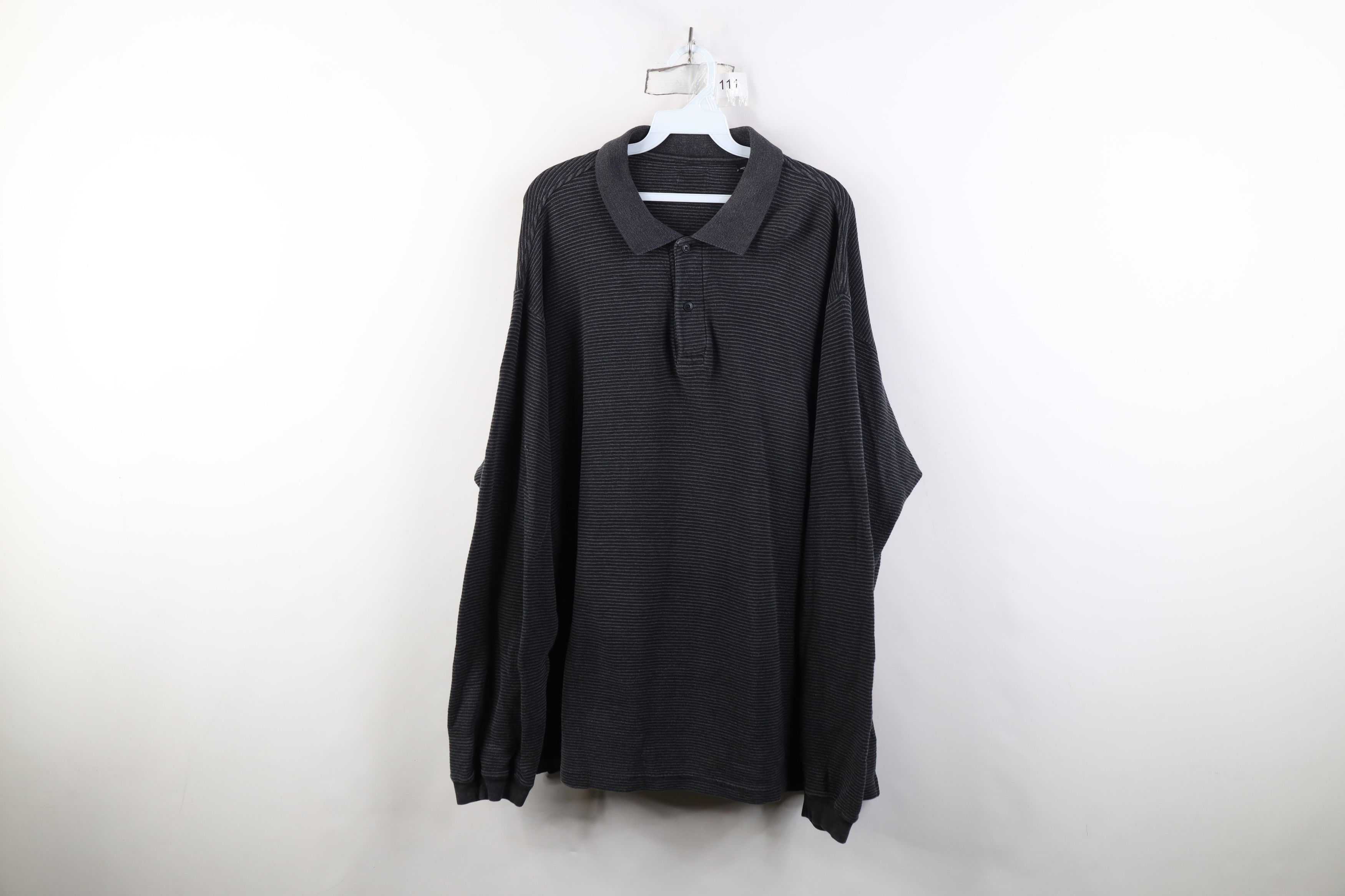 Vintage Vintage 90s Y2K Streetwear Knit Striped Long Sleeve Polo Size US XL / EU 56 / 4 - 1 Thumbnail