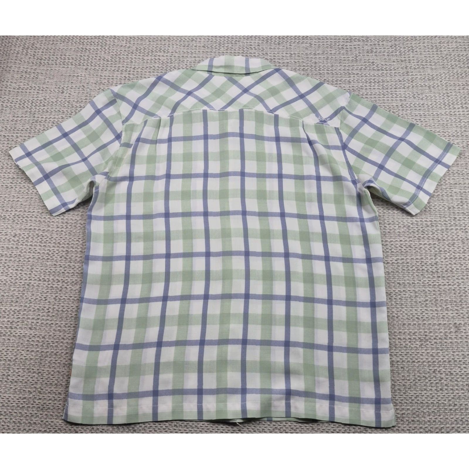 Quiksilver Quiksilver Waterman Shirt Mens Large Green Plaid Short Sleeve Button Up Casual Size US L / EU 52-54 / 3 - 6 Thumbnail