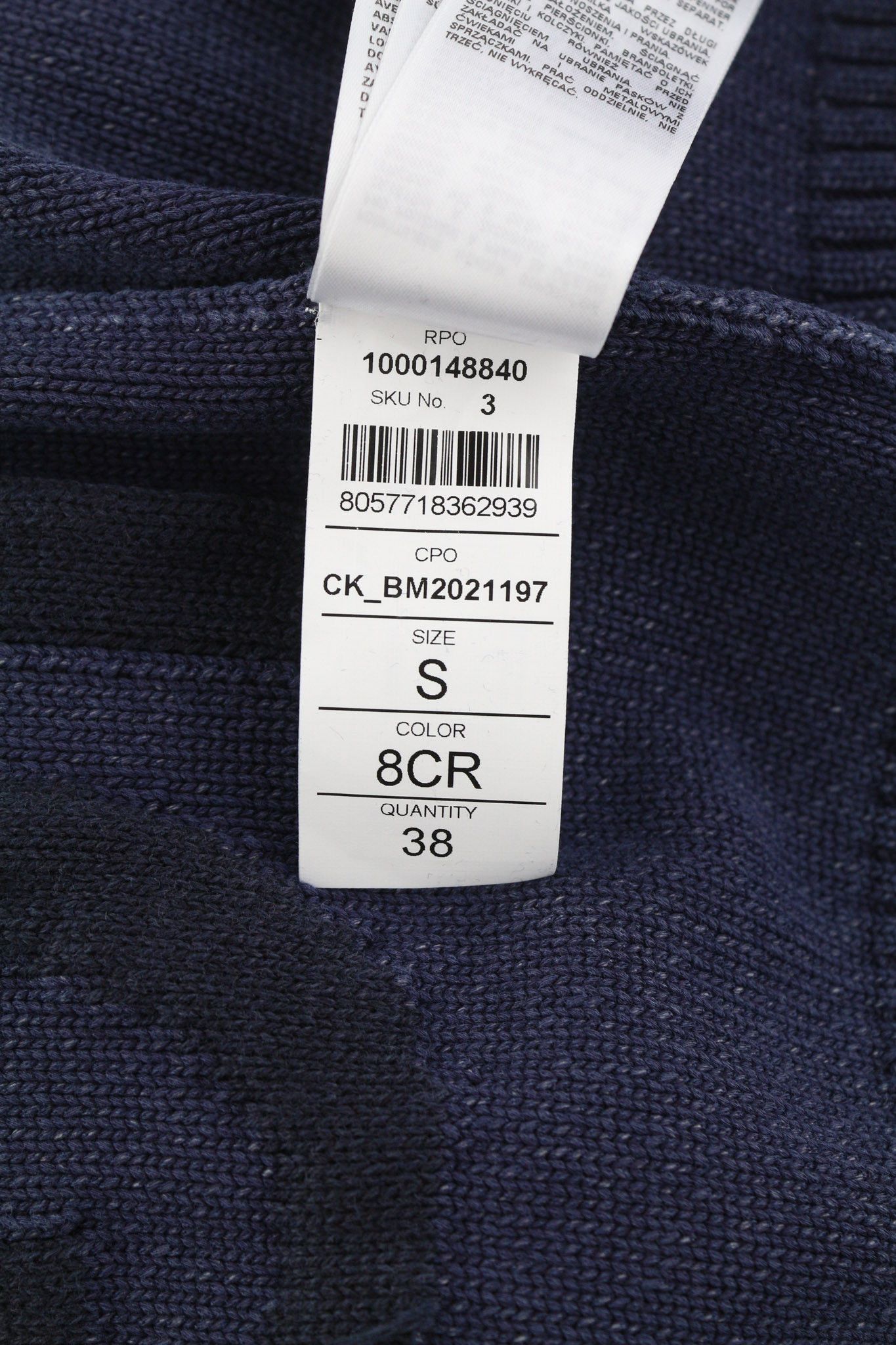Diesel K-NORTHERN S Washed Crew Knit Blue Jumper 40131 Size US S / EU 44-46 / 1 - 10 Thumbnail