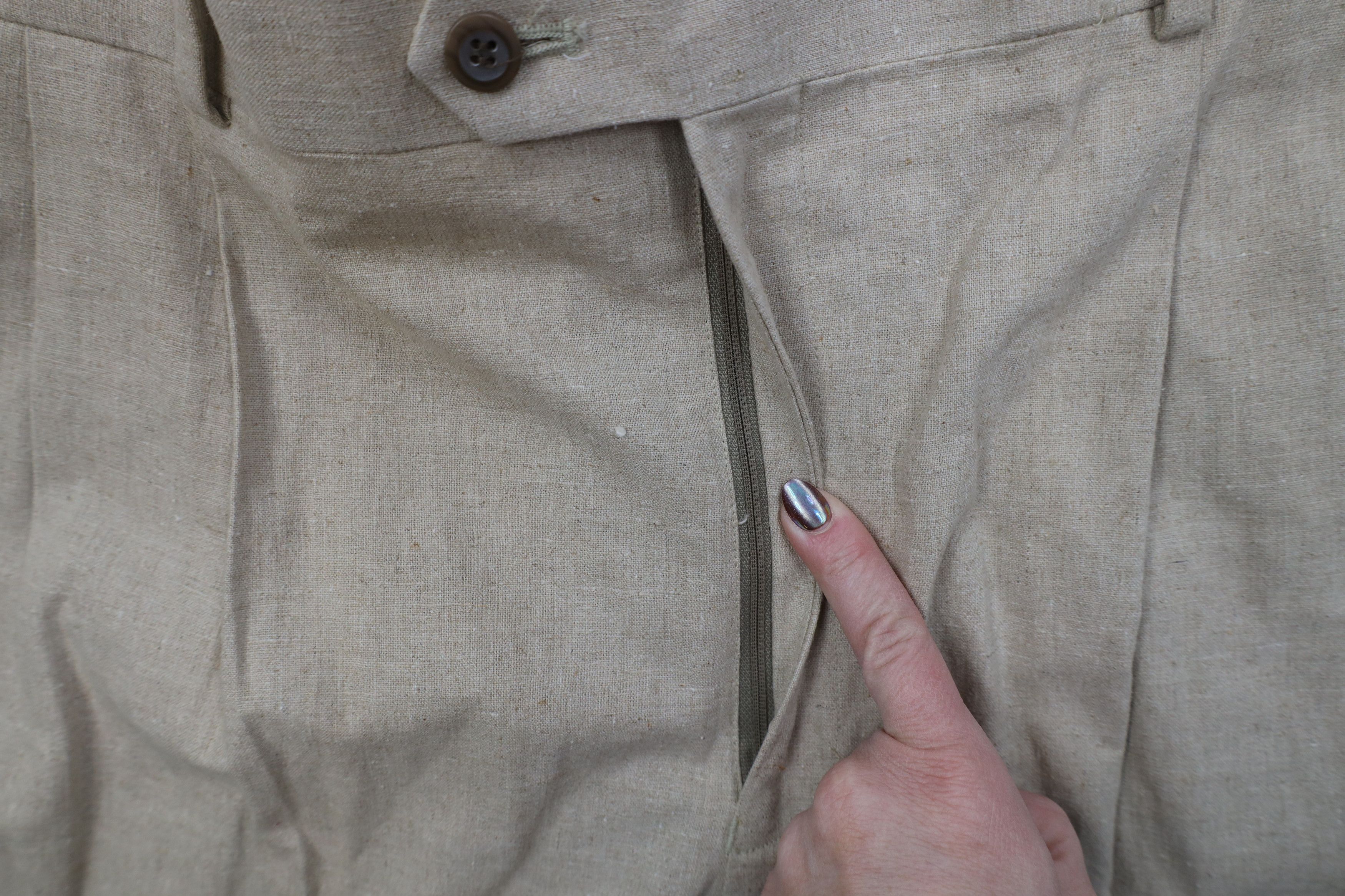 Vintage Vintage 90s Streetwear Wide Leg Chino Pants Trousers Beige Size US 38 / EU 54 - 6 Thumbnail