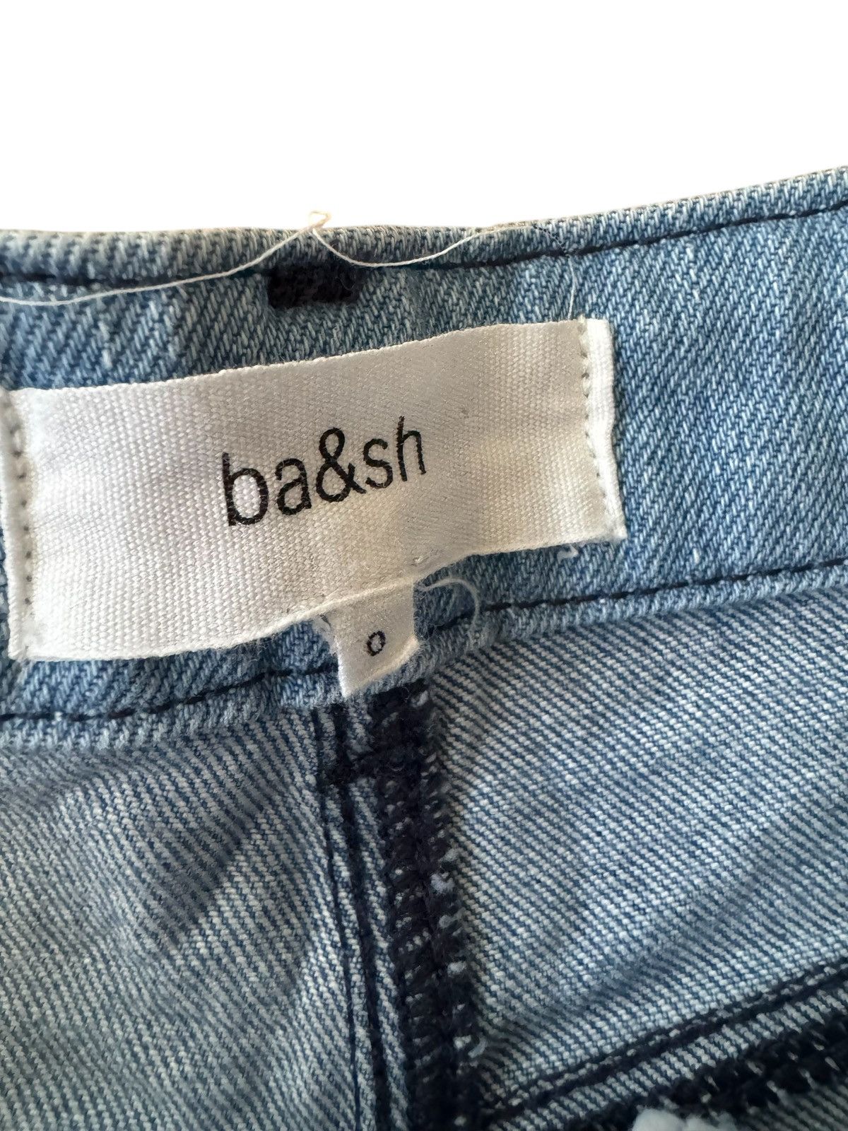 ba&sh Ba&sh Diva High Rise Patchwork Cropped Jeans size 0/ XS Size 25" / US 0 / IT 36 - 6 Thumbnail
