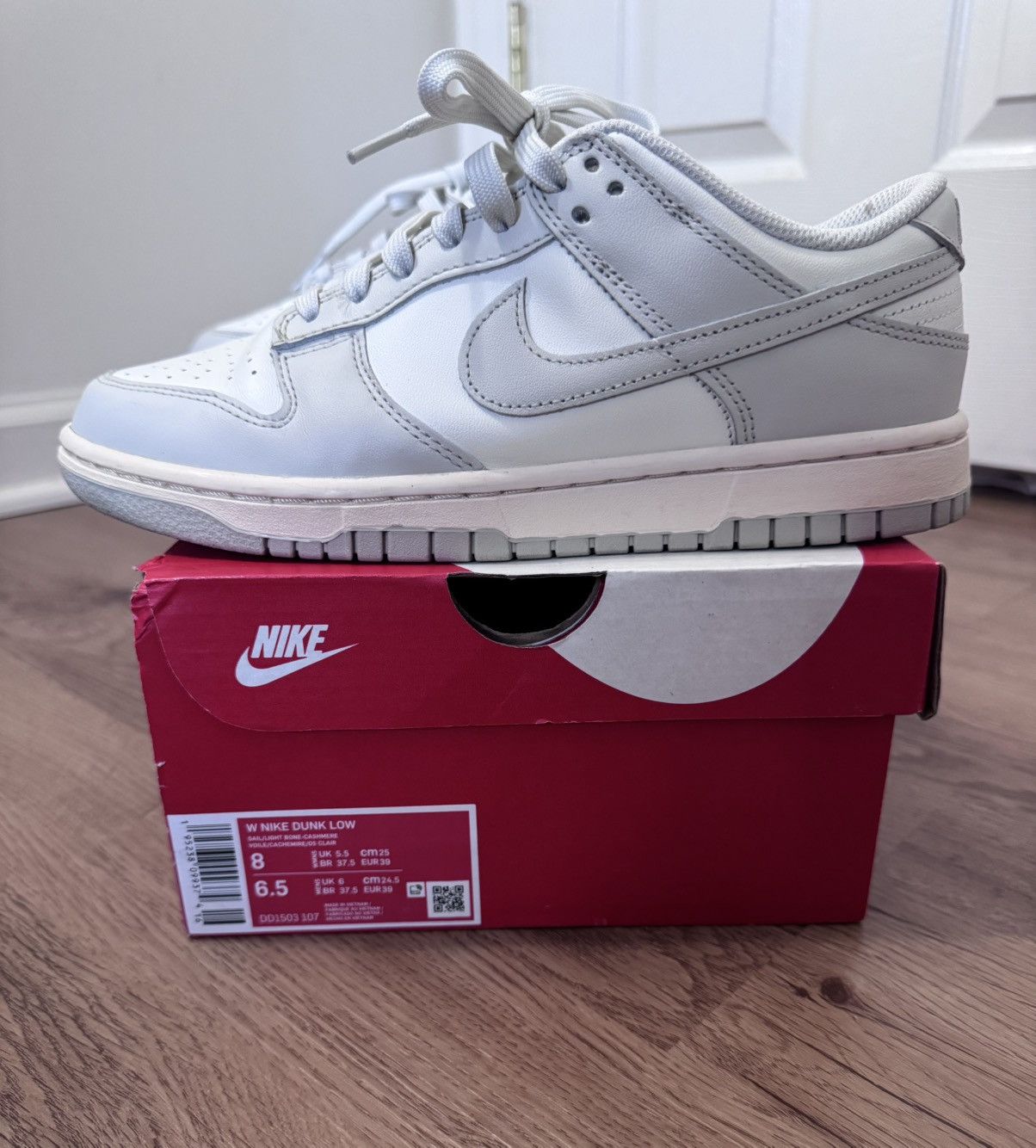 Nike Nike Dunk Low Sail Light Bone (Women’s) Size US 8 / IT 38 - 18 Thumbnail