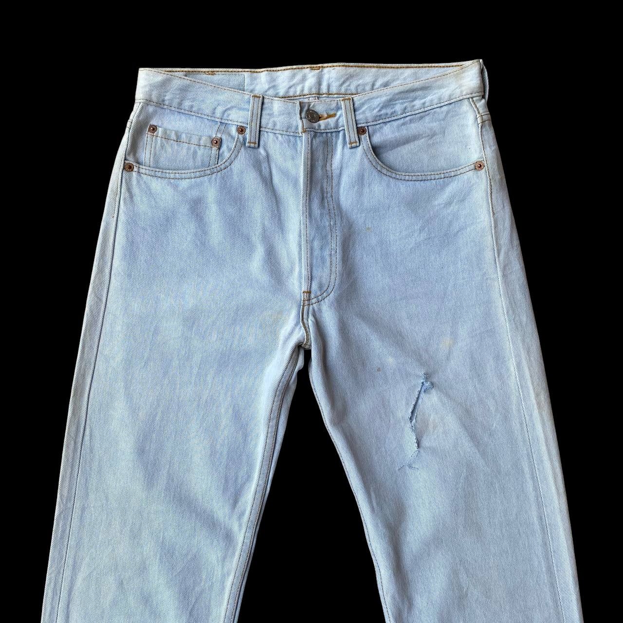Levi's Vintage Clothing W30X30" VINTAGE 94 LEVIS 501 DISTRESSED LIGHTWASH DENIM Size US 30 / EU 46 - 7 Thumbnail