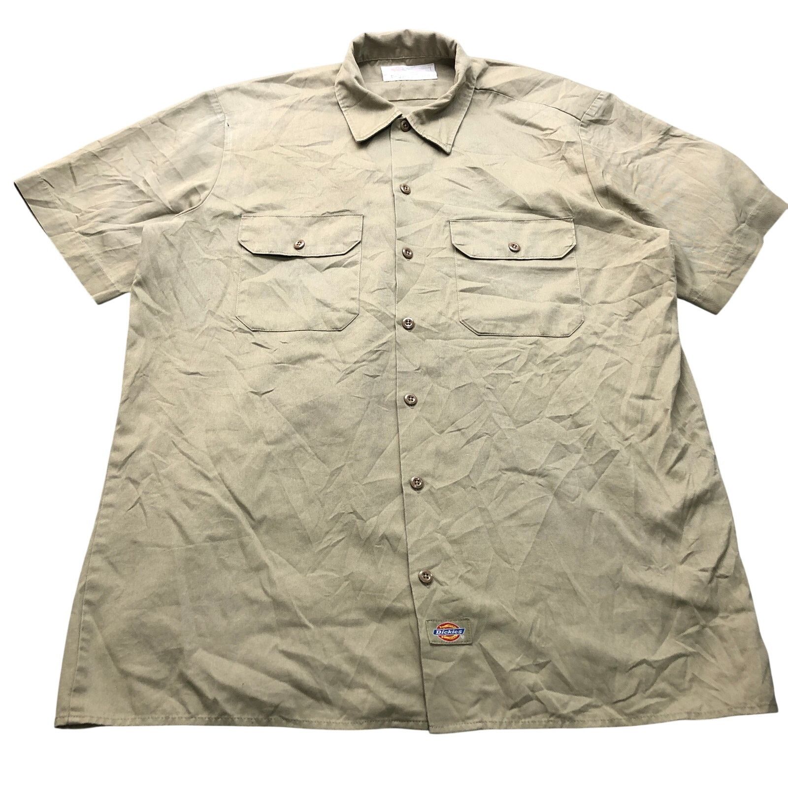 Dickies VTG Dickies Twill Button Up Shirt Men Large Short Sleeve Size US L / EU 52-54 / 3 - 1 Thumbnail