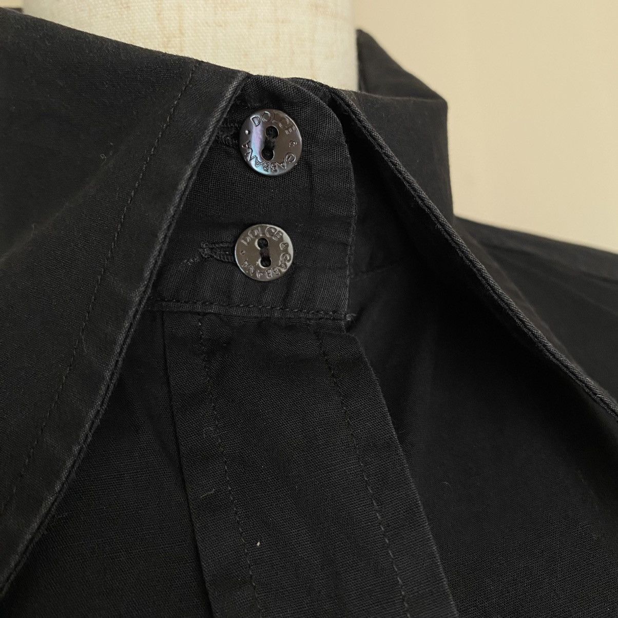 Dolce & Gabbana DOLCE & GABBANA Black Fitted Shirt Size S / US 4 / IT 40 - 21 Thumbnail