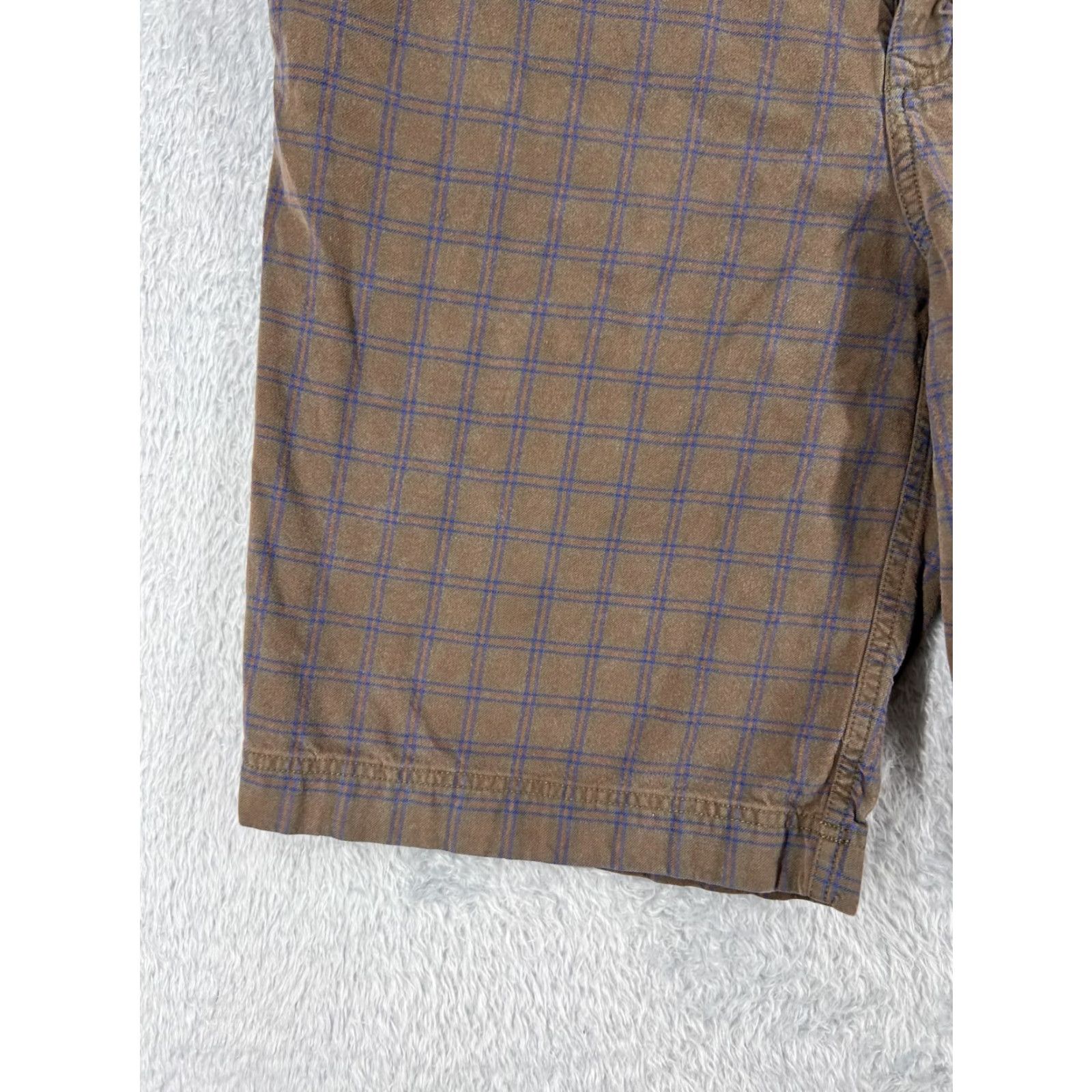 The North Face The North Face Shorts Mens 38 Brown Plaid 100% Cotton Hiking Camping Golf Size US 38 / EU 54 - 3 Thumbnail