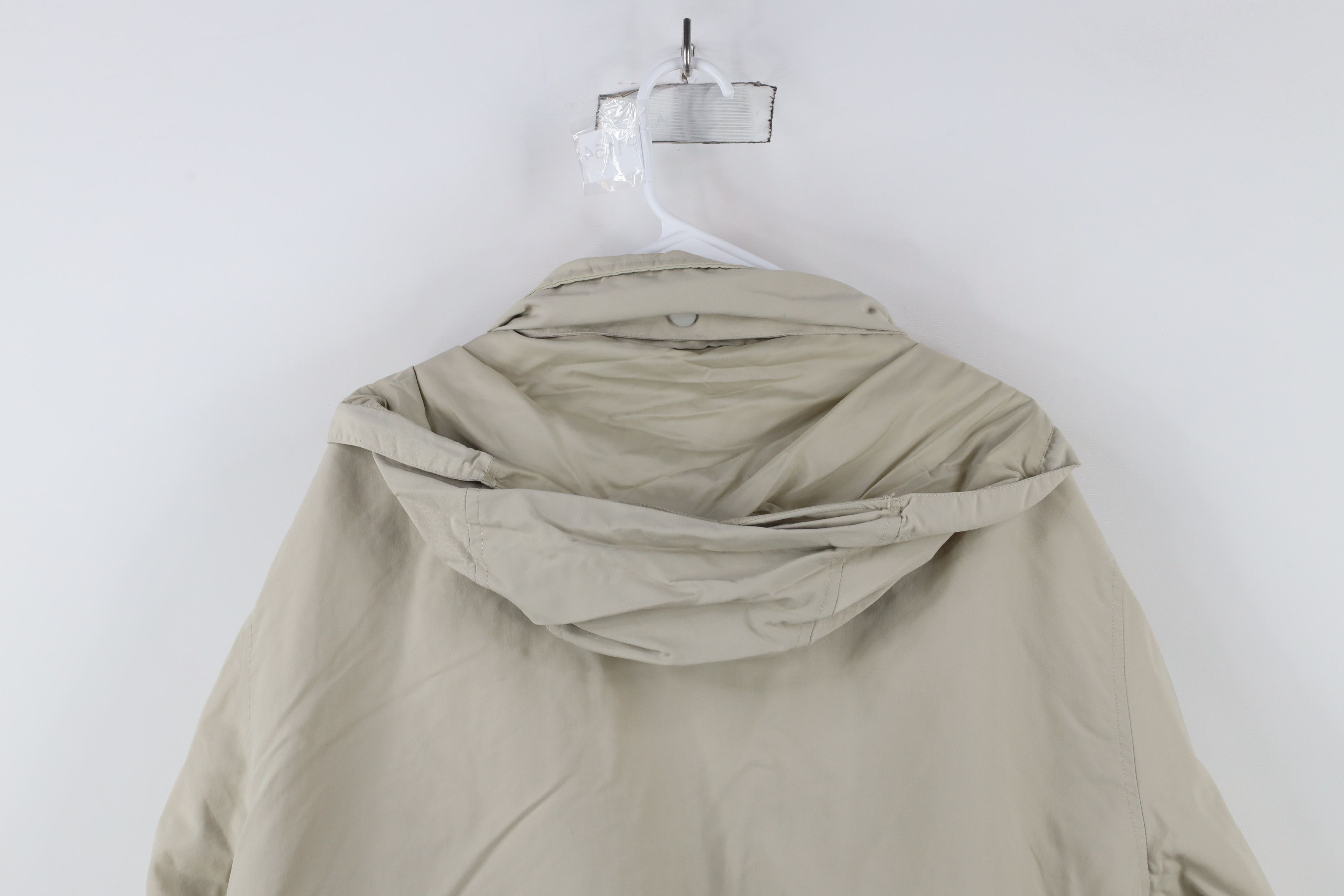Lands' End × Vintage Vintage 90s Lands End Hooded Windbreaker Jacket Beige Size US XL / EU 56 / 4 - 14 Thumbnail