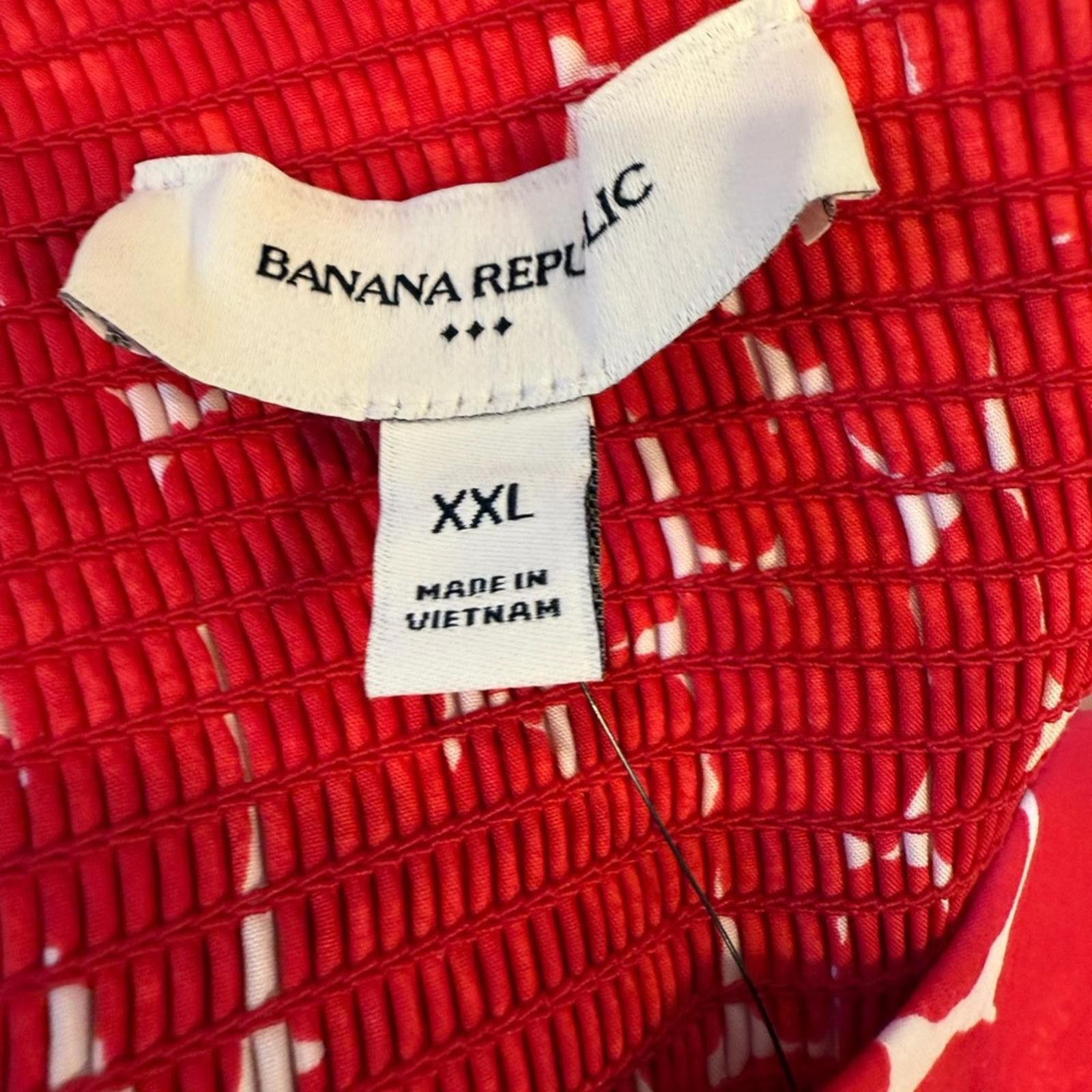 Other Banana Republic Factory crop top red abstract polka dot XXL Size XXL / US 16-18 / IT 52-54 - 4 Thumbnail