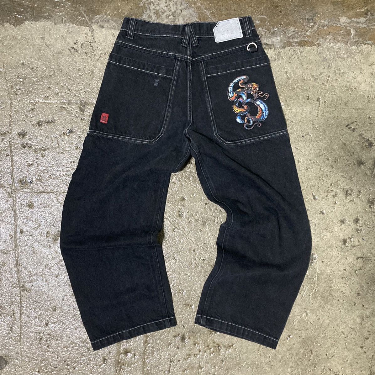 Vintage CRAZY VINTAGE Y2K BAGGY JNCO DRAGON JEANS SKATER WIDE LEG | Grailed