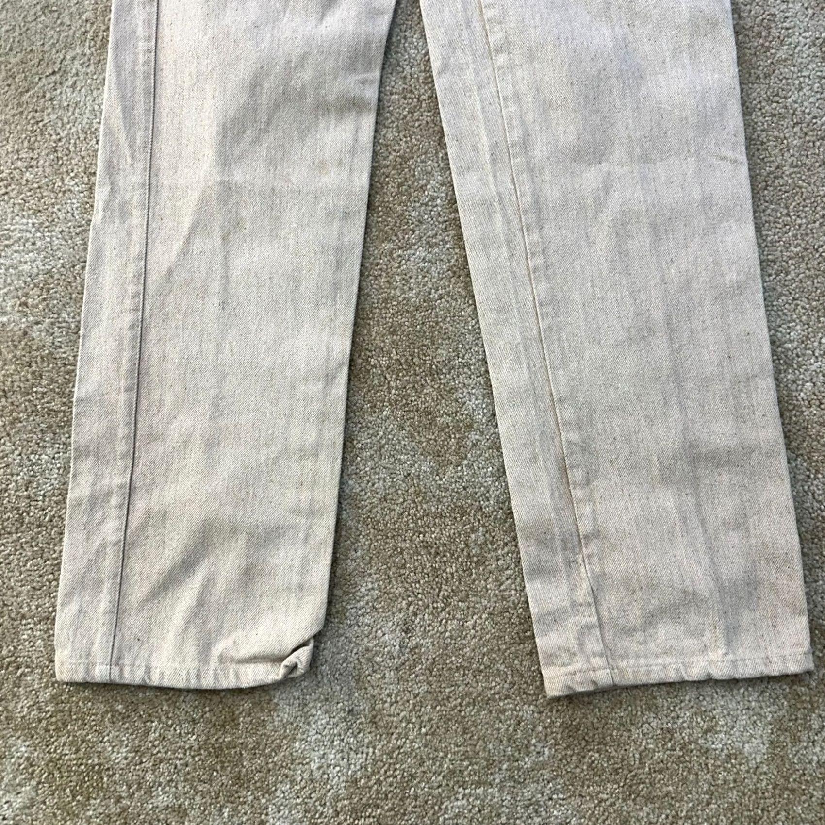 Vintage VINTAGE Roughrider by Circle T Jeans Women's 13/14 30x36 Beige Denim 5-Pocket Straight Jeans Mens/ Womens Size 36" / US 14 / IT 50 - 2 Thumbnail