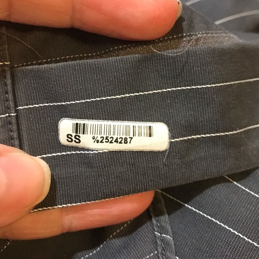 Calvin Klein Calvin Klein Gray Cotton Pinstripe Shirt Men Tall XL Size US XL / EU 56 / 4 - 6 Thumbnail