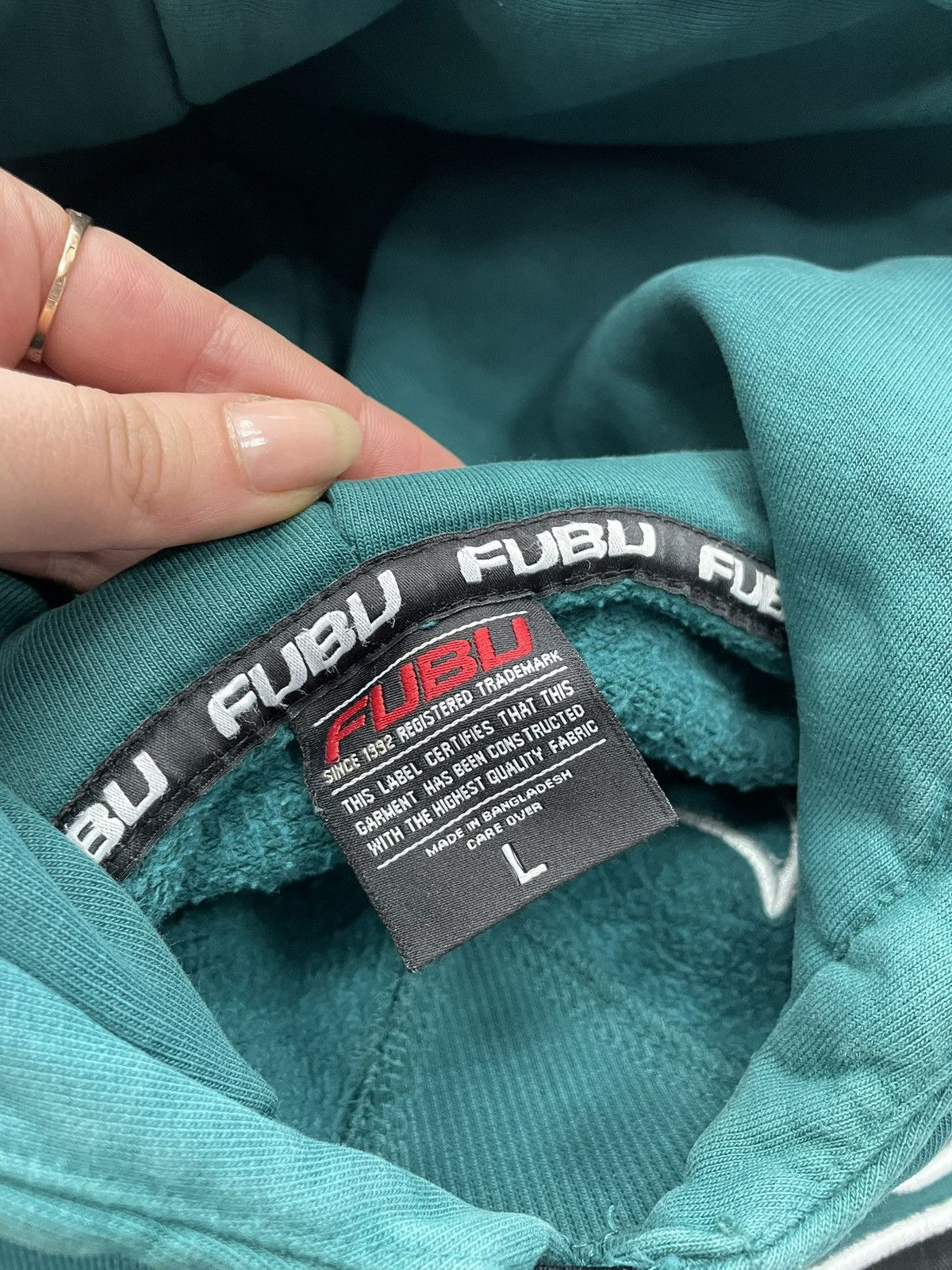 Fubu Fubu big logo rap hoodie y2k skater Size US L / EU 52-54 / 3 - 7 Thumbnail