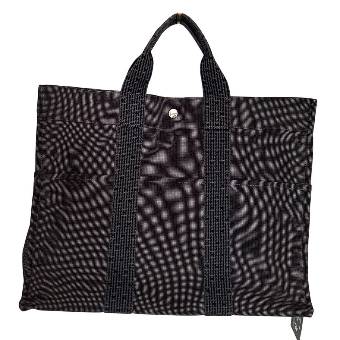 Hermes Hermes HerLine MM Tote Bag Charcoal Gray / Black Size ONE SIZE - 1 Thumbnail
