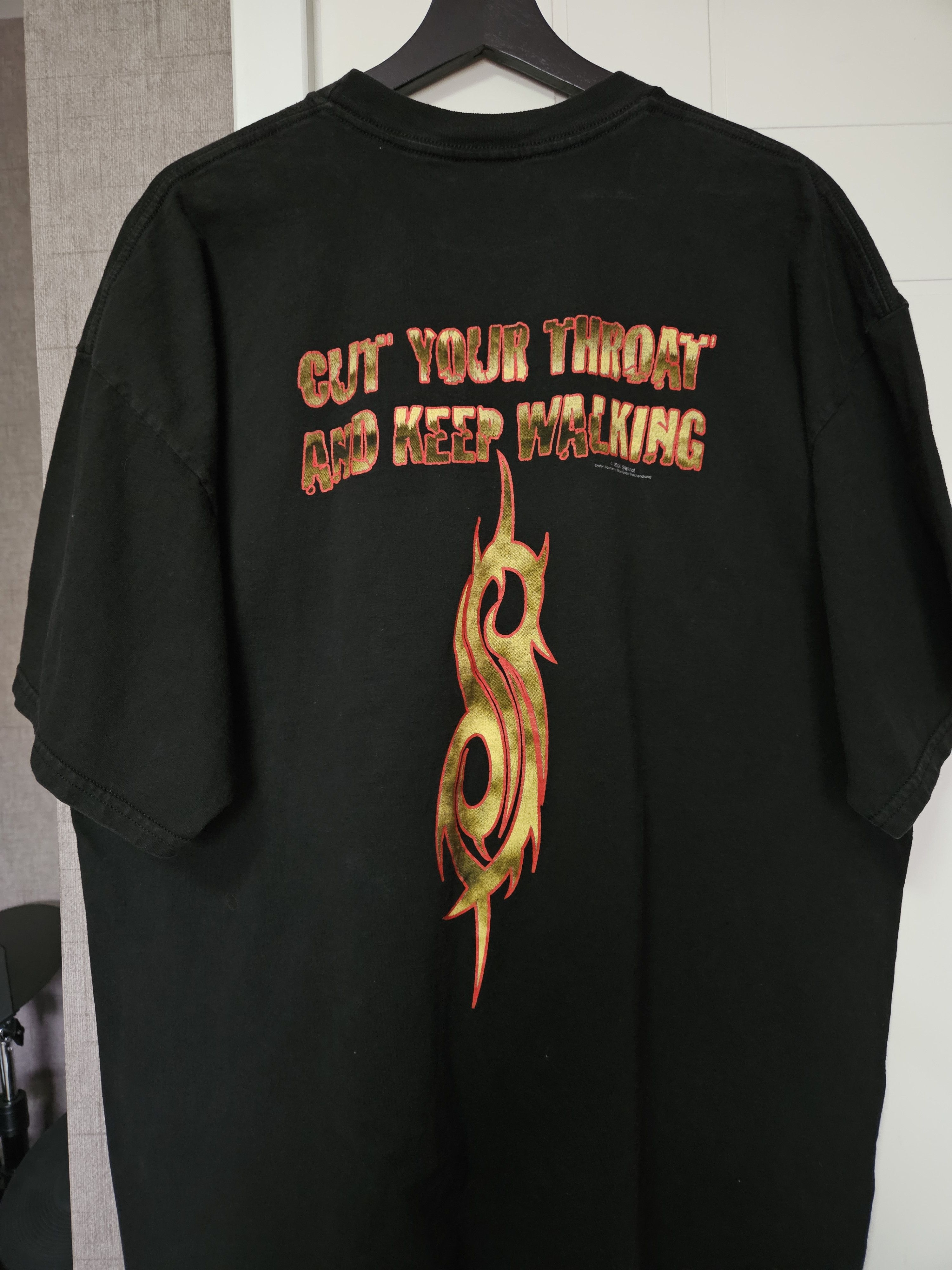 Band Tees Slipknot Cut Your Throat And Keep Walking Vintage Shirt Size US XXL / EU 58 / 5 - 7 Thumbnail