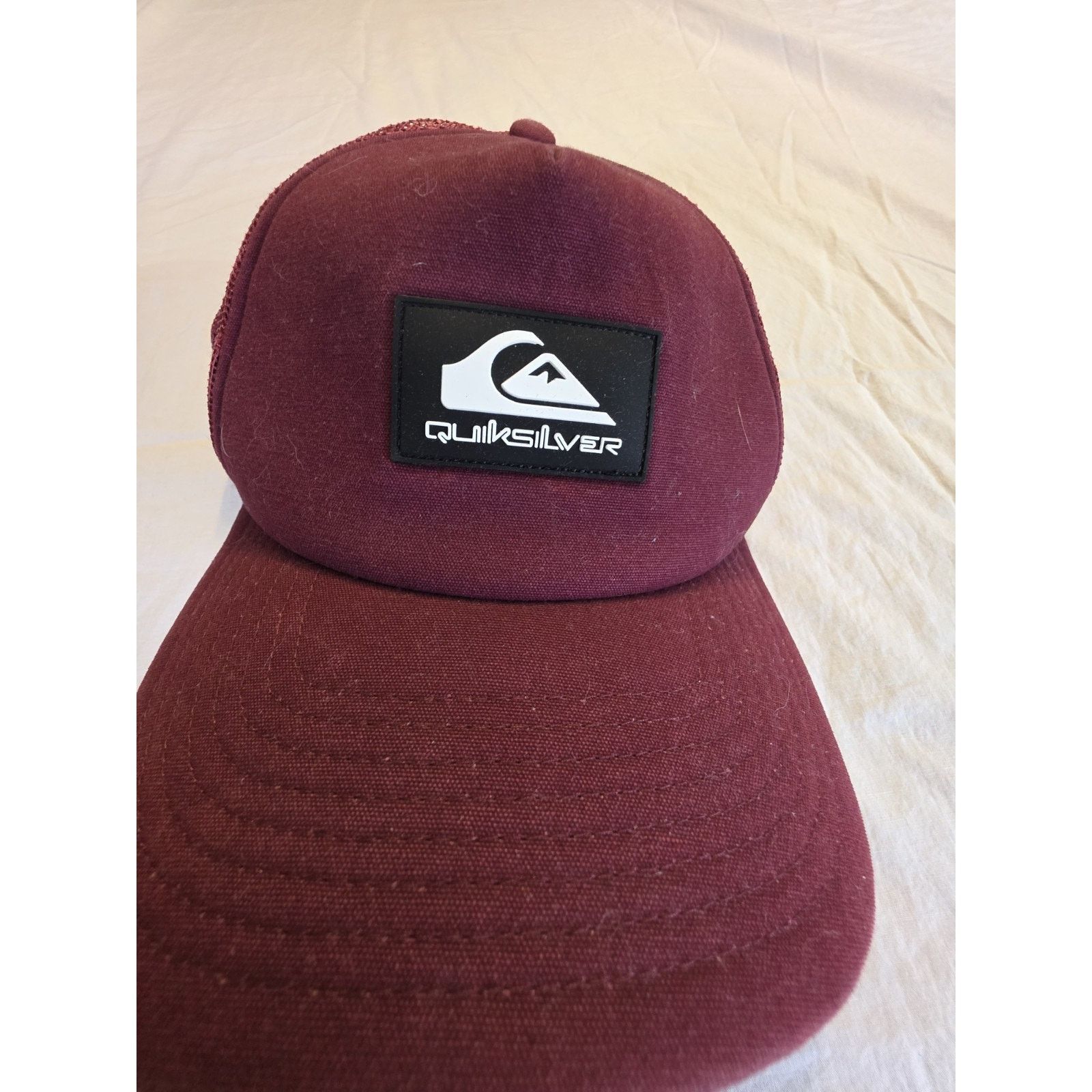 Quiksilver Quicksilver Burgundy One Size Trucker Har with Snap Back Size ONE SIZE - 2 Thumbnail