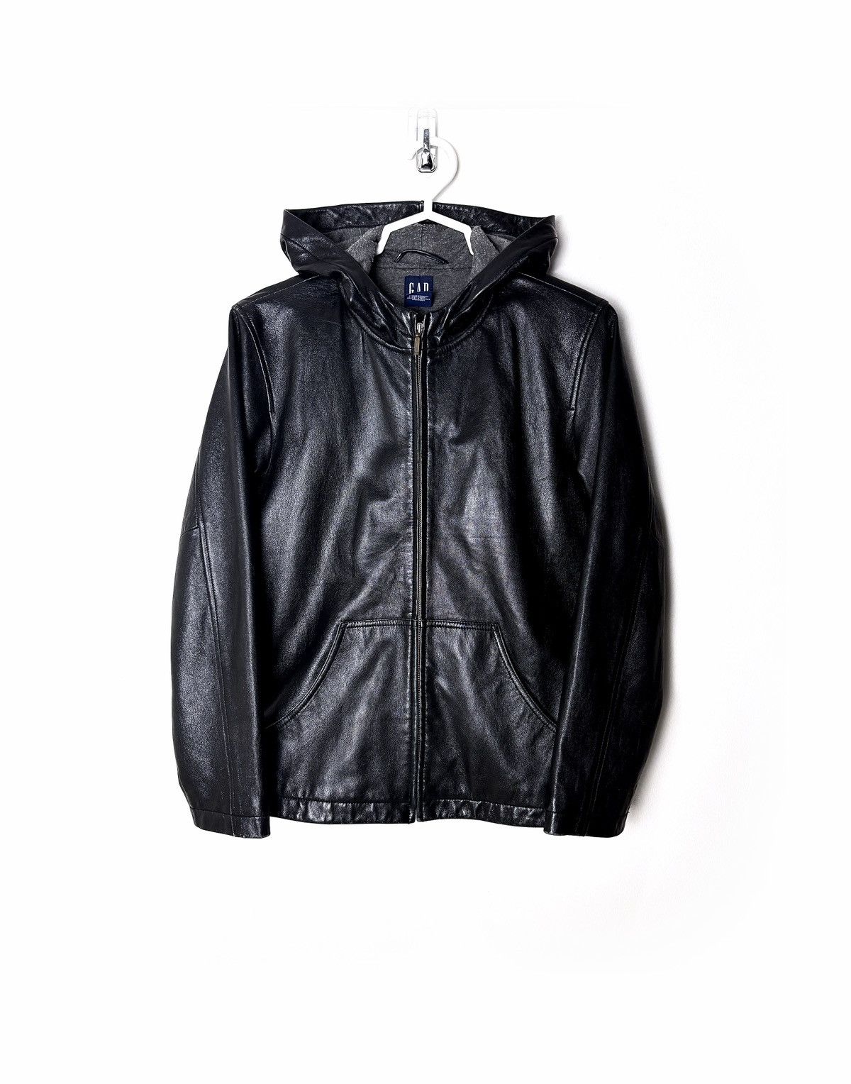 Gap GAP Lamb Leather Hooded Jacket Size US M / EU 48-50 / 2 - 2 Thumbnail