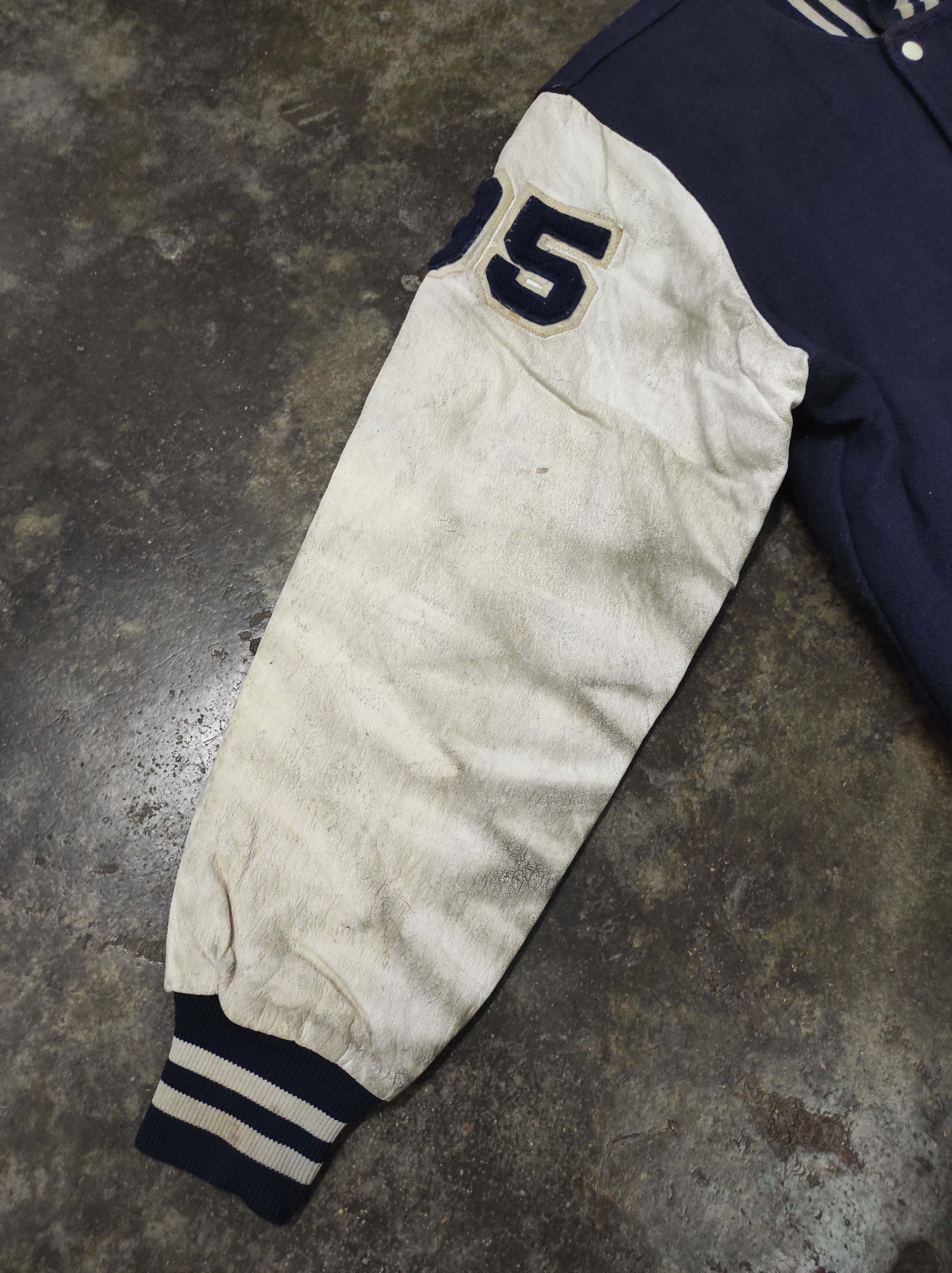 Rennoc × Vintage RENNOC WARRIORS FOOTBALL JOHN 95 VTG WOOL VARSITY JACKET Size US L / EU 52-54 / 3 - 9 Thumbnail