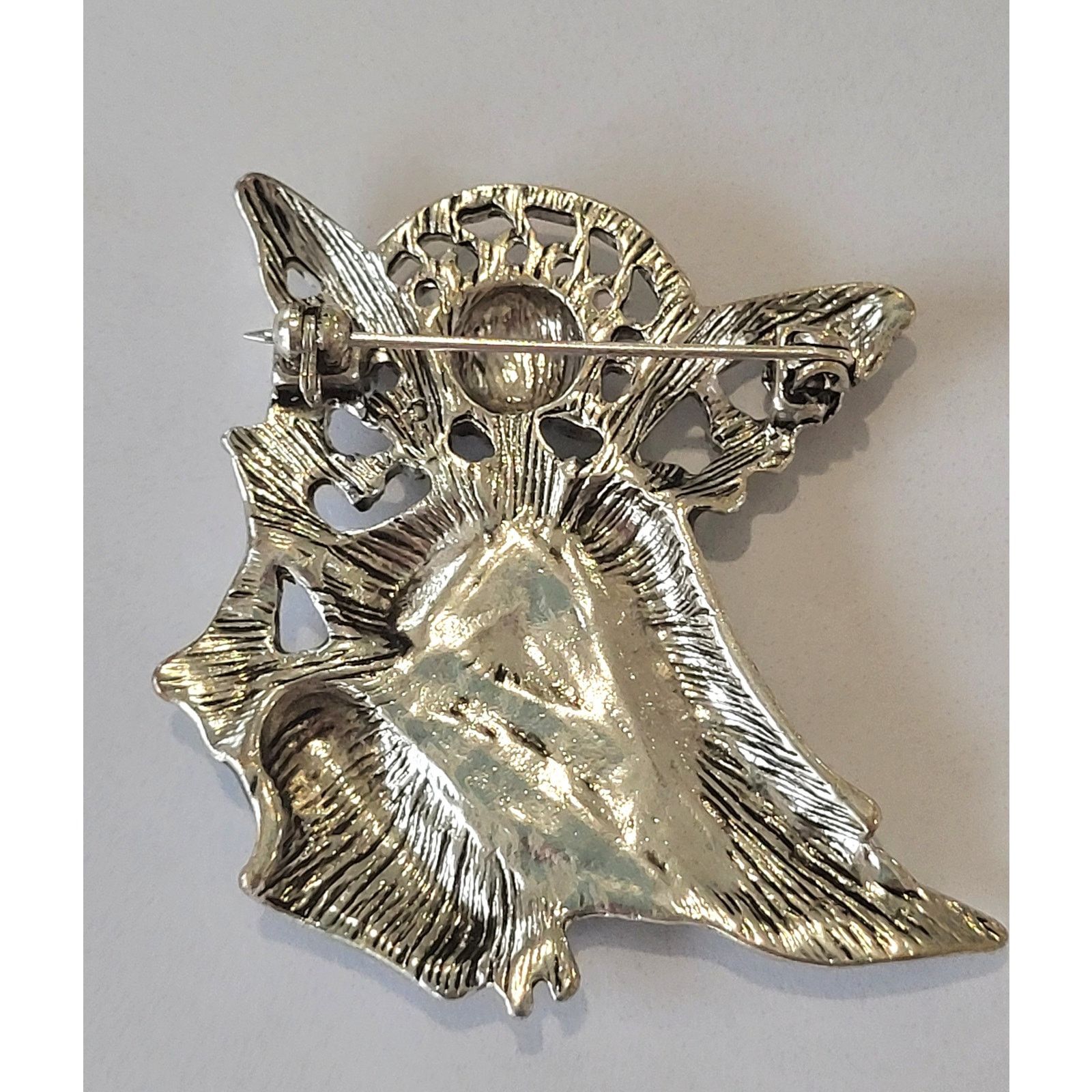 Other Christmas Guardian Angel Brooch Enamel Teal Color Size ONE SIZE - 2 Thumbnail