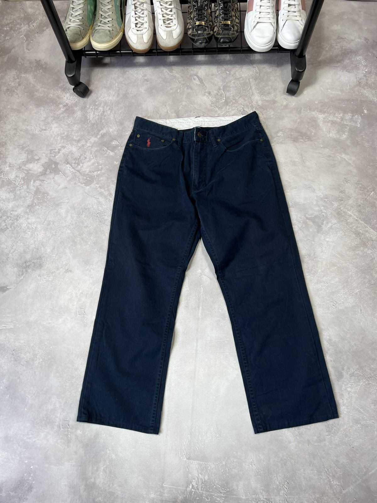 Vintage Vintage Polo Ralph Lauren Y2k Baggy Chinos Pants Size US 34 / EU 50 - 1 Thumbnail