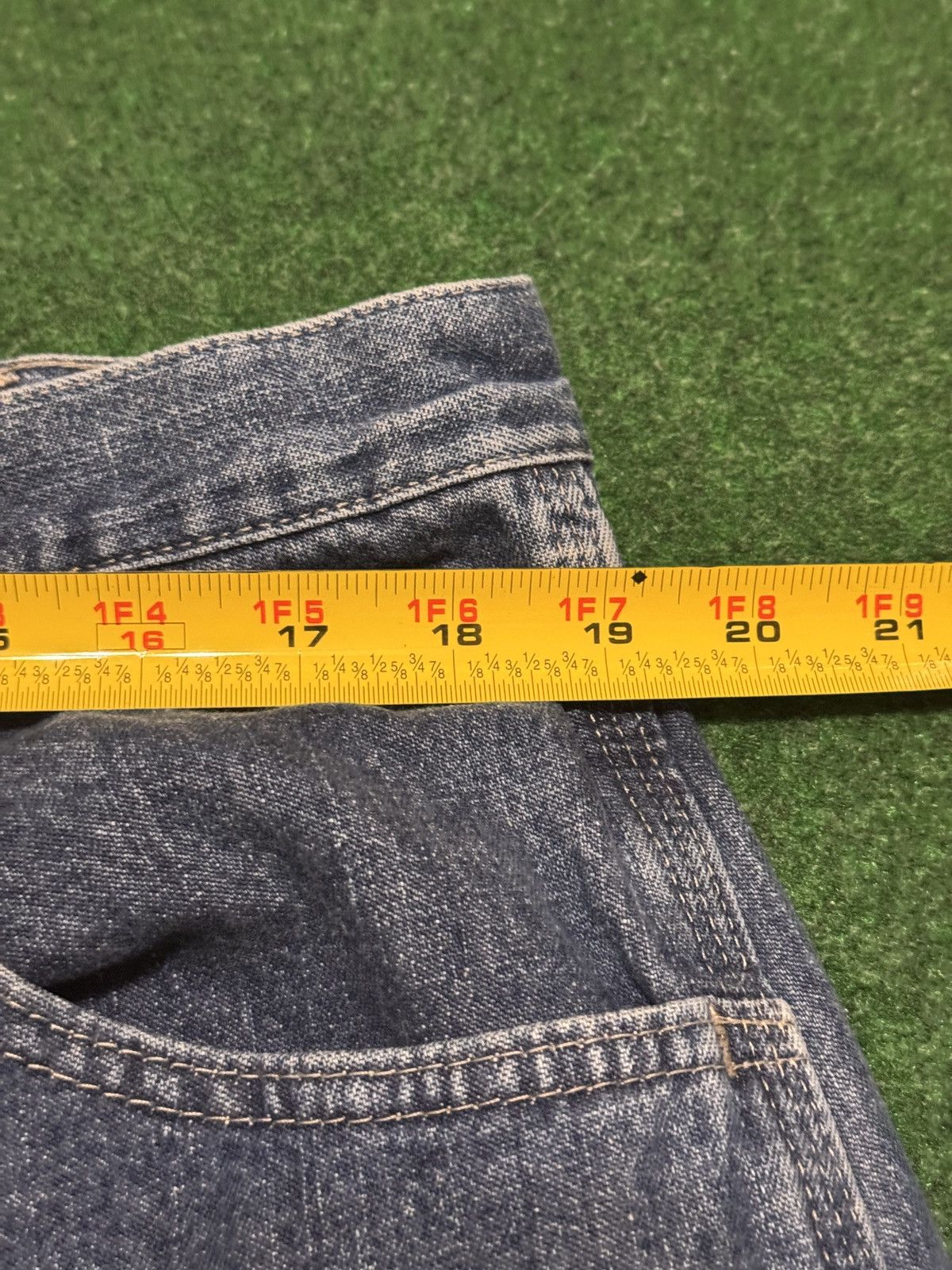 Wrangler Y2K Wrangler Carpenter Jorts Relaxed Skater Denim Shorts Size US 38 / EU 54 - 6 Thumbnail