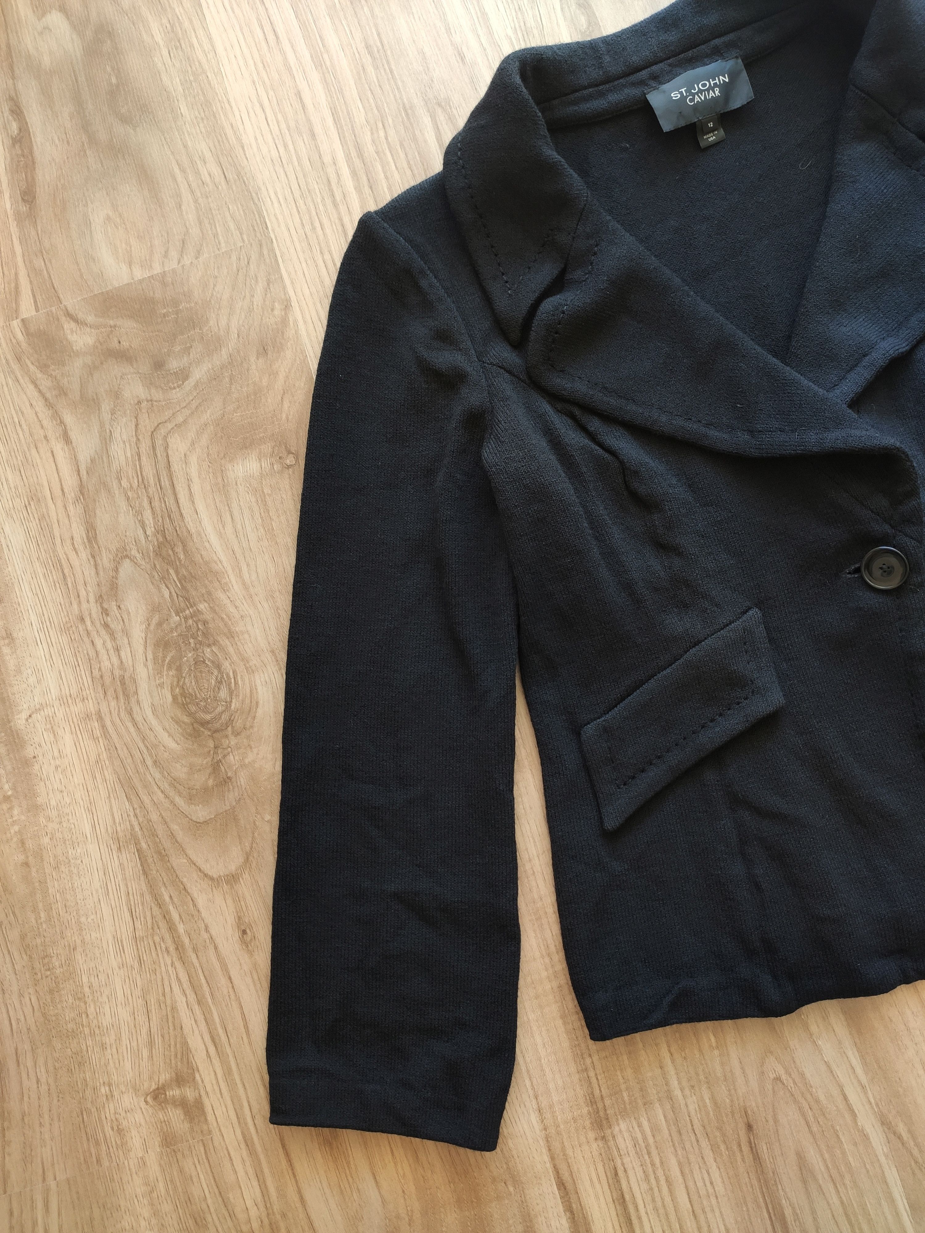 St. John Rare vintage St. John Caviar women cardigan jumper jacket Size M / US 6-8 / IT 42-44 - 4 Thumbnail
