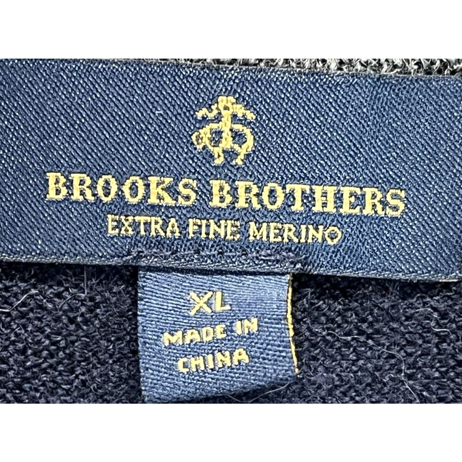 Brooks Brothers Brooks Brothers Merino Wool Pullover Sweater Mens XL Navy Blue 1/4 Zip Preppy Style Size US XL / EU 56 / 4 - 4 Thumbnail