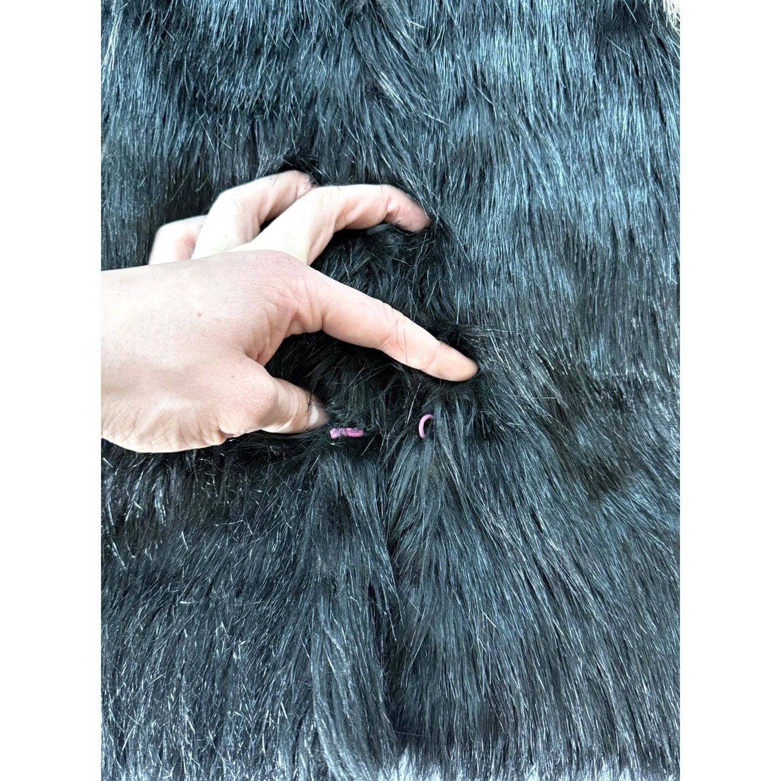 Diesel VINTAGE Diesel Overcoat Jacket S Black Faux Fur Y2K Archive RRP 500 Size S / US 4 / IT 40 - 7 Thumbnail