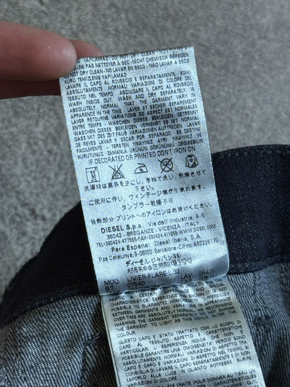 Diesel Diesel 25/32 Livier Flare low waist jeans trousers pants Y2K Size 25" / US 0 / IT 36 - 9 Thumbnail
